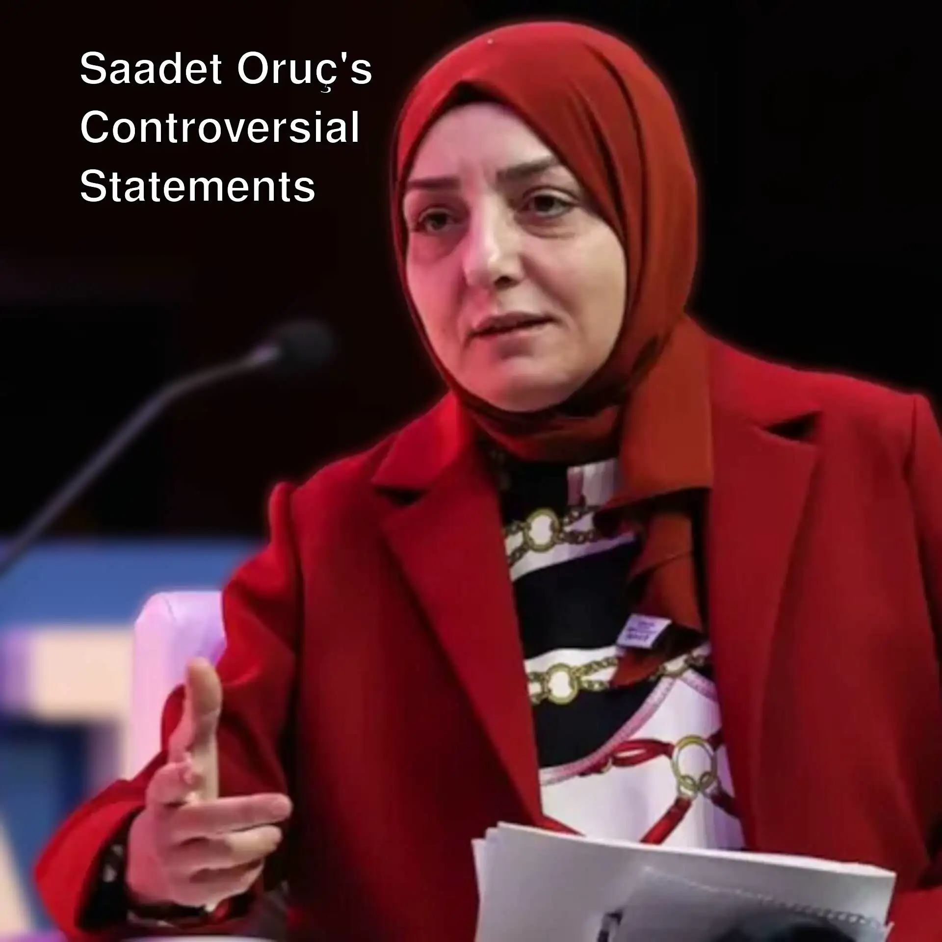Saadet Oruç's statements on social media are in the spotlight. Saadet Oruç's statements on social media are in the spotlight.