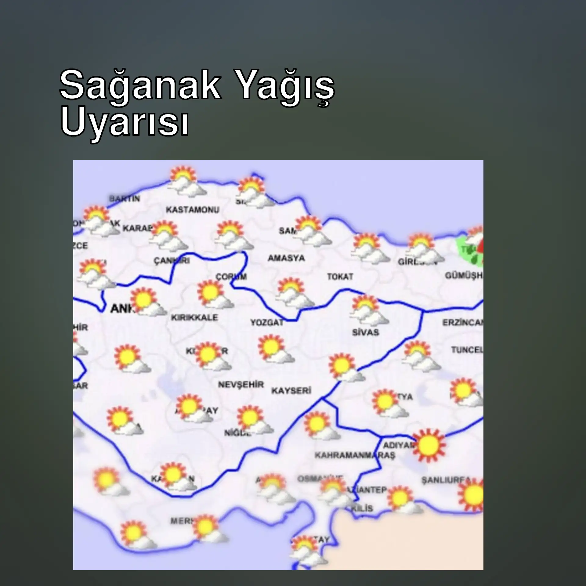 Türkiye hava durumu haritası Türkiye hava durumu haritası