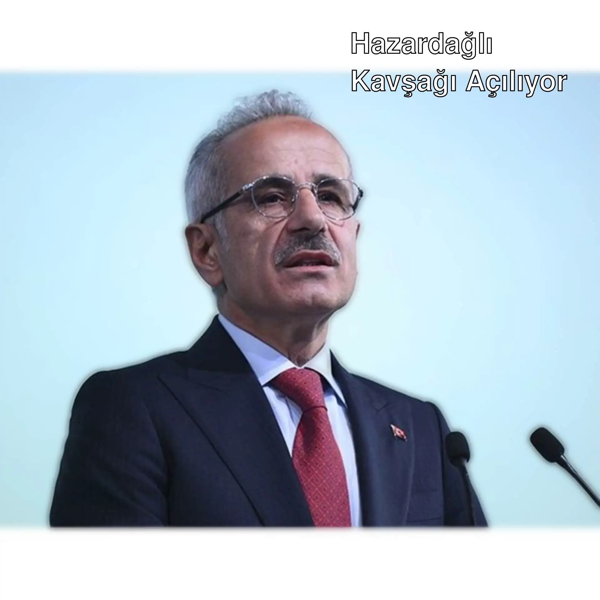 Hazardağlı Kavşağı'nın açılışı ile ilgili bir görüntü.