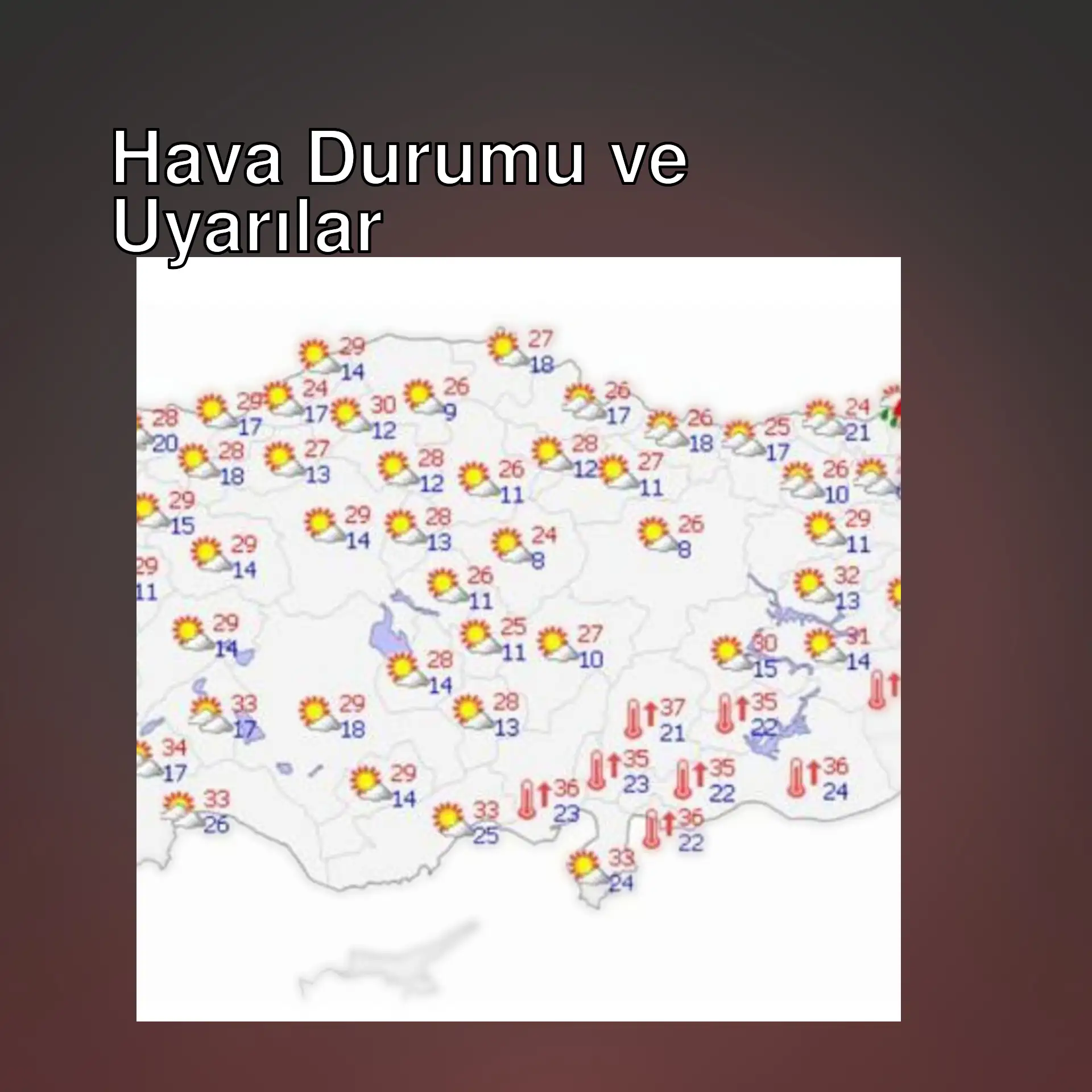 Meteoroloji yeni hava durumu haritasını yayımladı. Meteoroloji yeni hava durumu haritasını yayımladı.