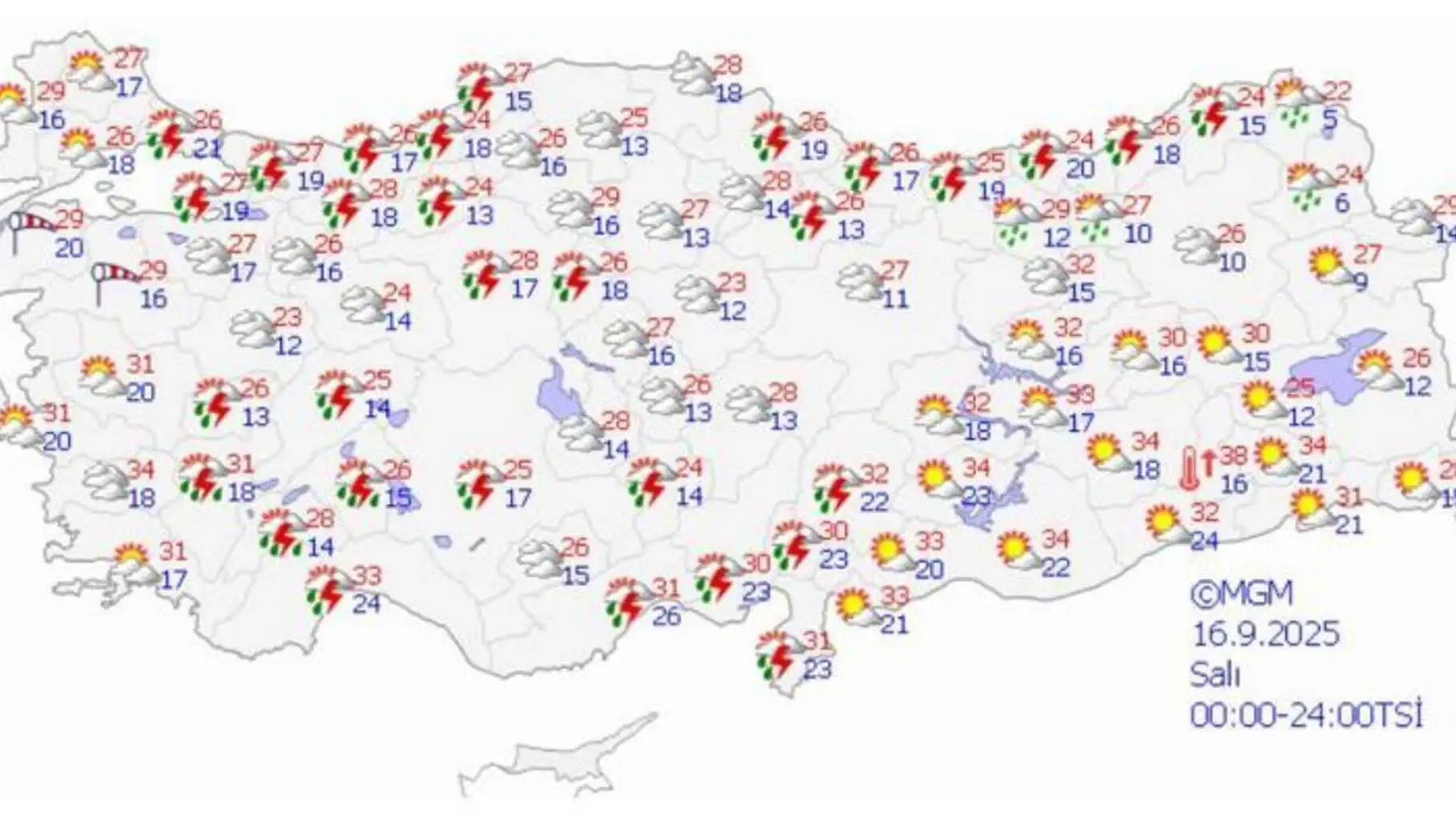 Hava durumu haritası Hava durumu haritası