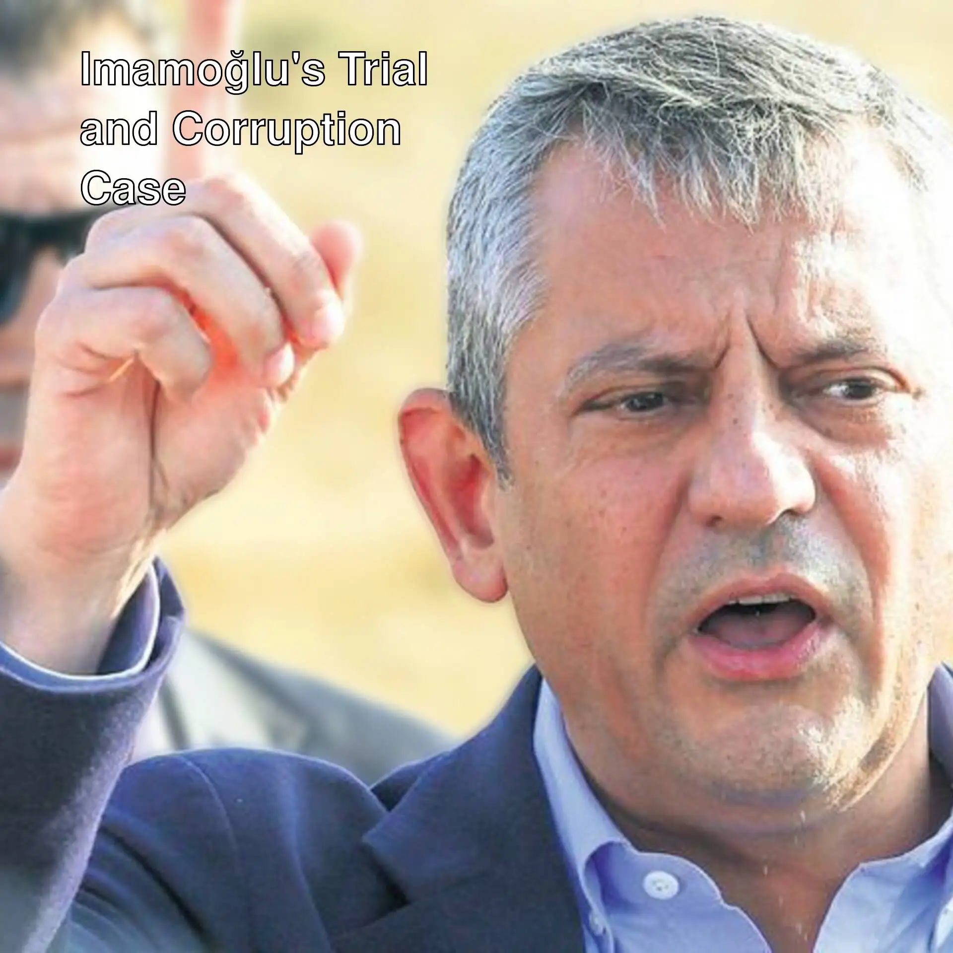 Özgür Özel speaks at Imamoğlu's trial. Özgür Özel speaks at Imamoğlu's trial.