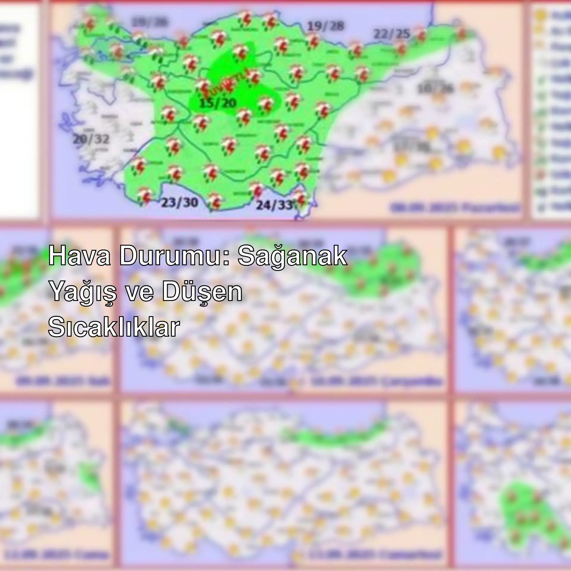 Türkiye hava durumu haritası