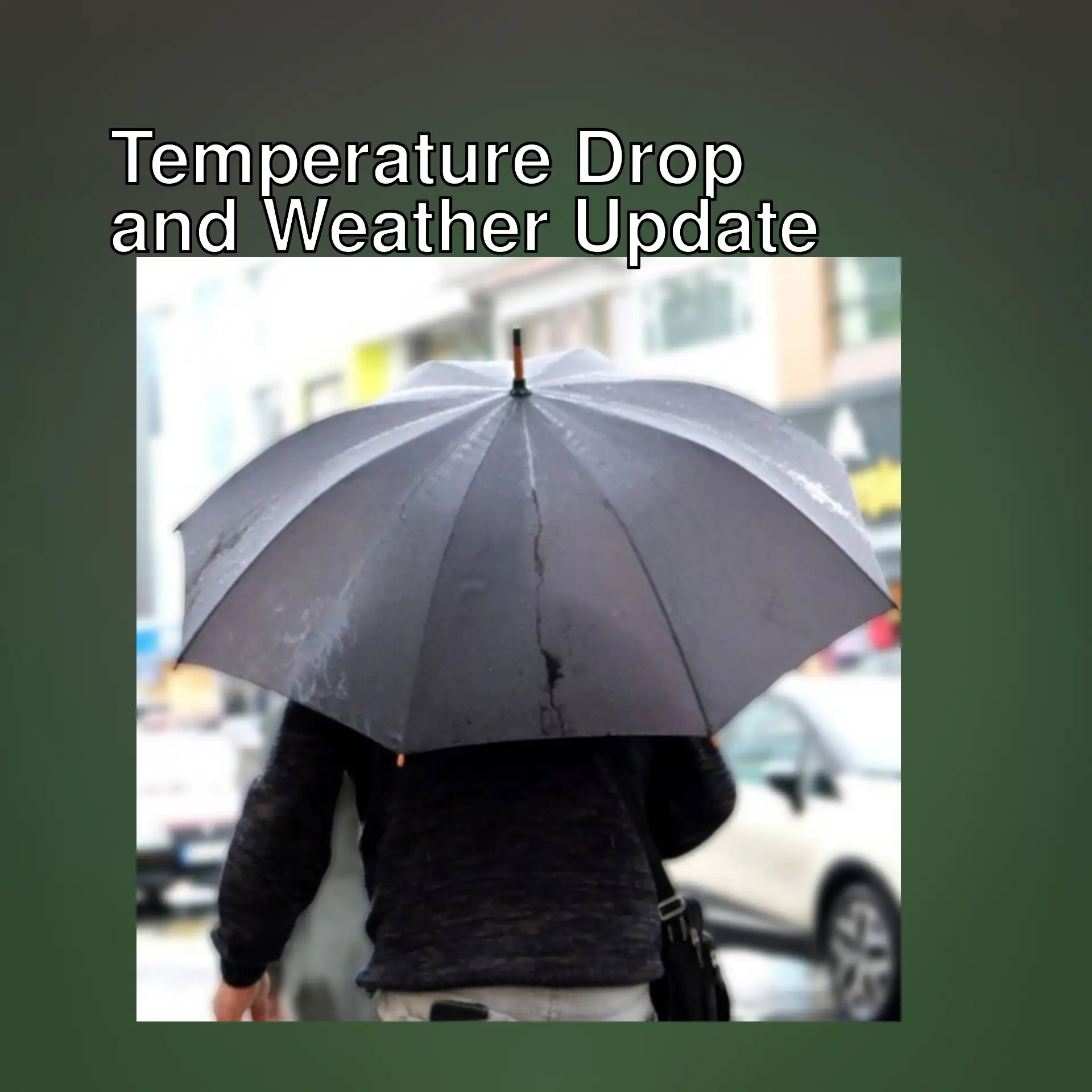 A person holding an umbrella.