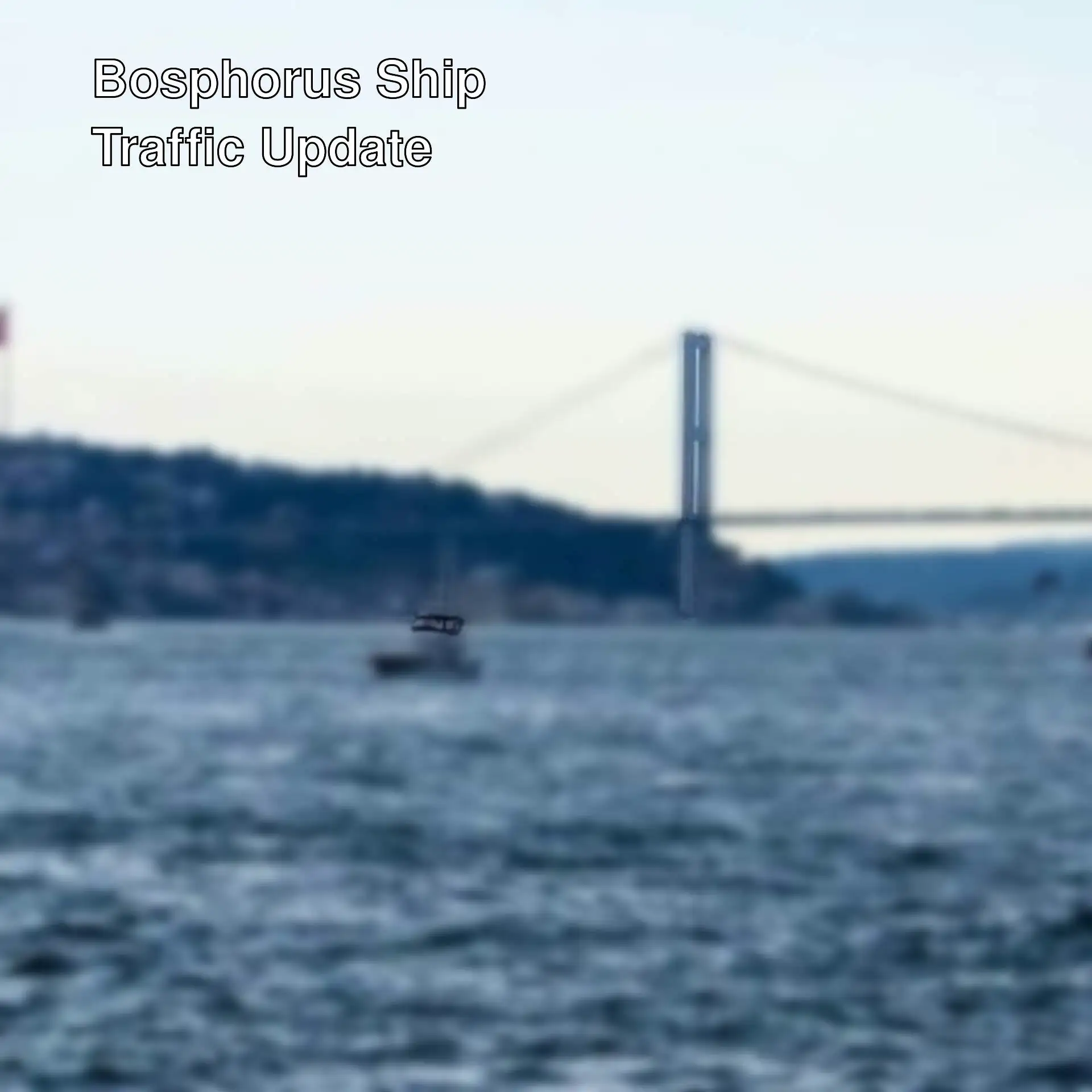 Ship traffic in the Bosphorus has been suspended due to fog.