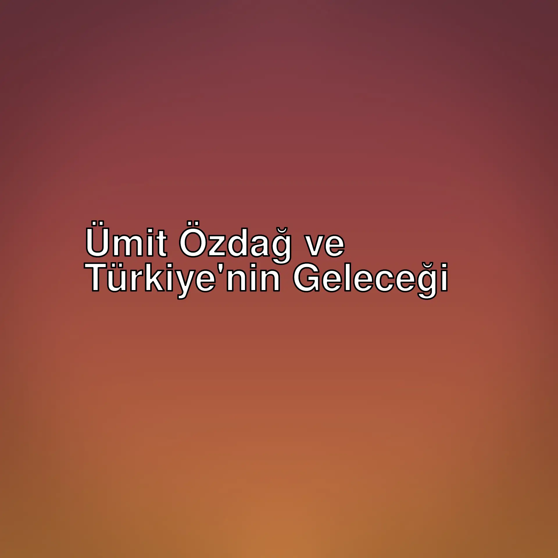 Ümit Özdağ'ın Türkiye'nin siyasi durumu ve geleceği üzerine düşünceleri. Ekonomik krizler, toplumsal muhalefet ve iktidarın dinamikleri üzerine önemli analizler.