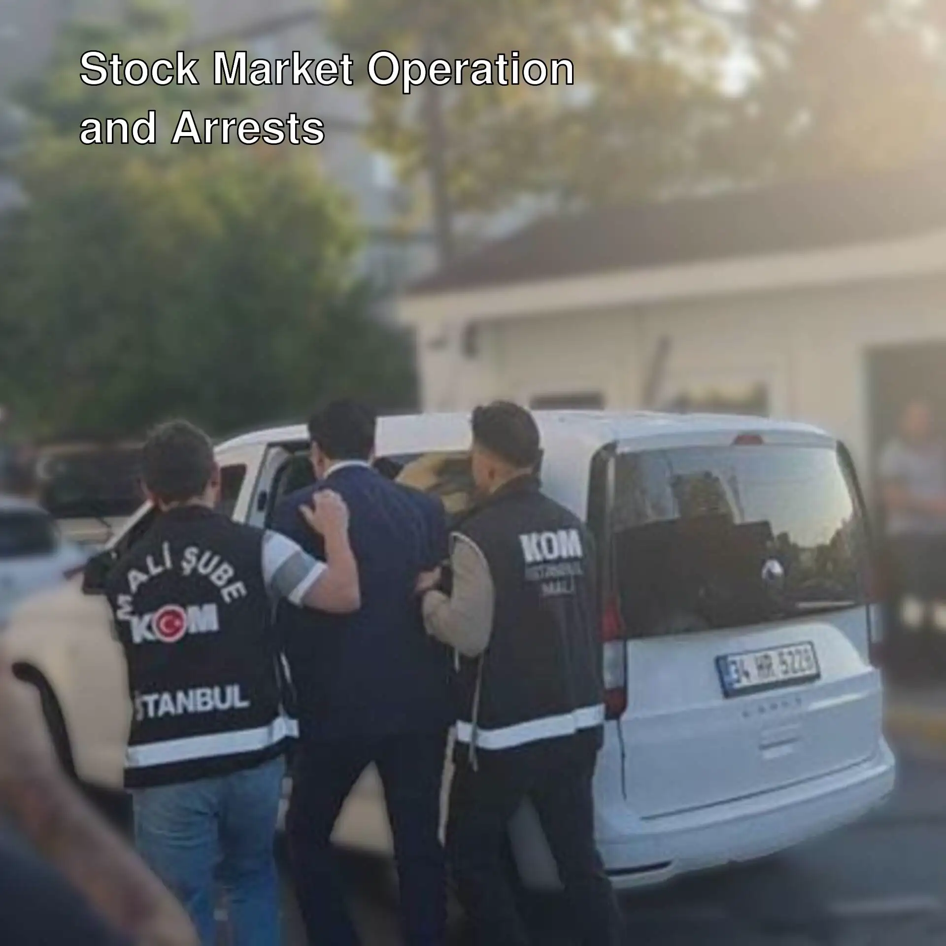 People detained during the stock market operation.