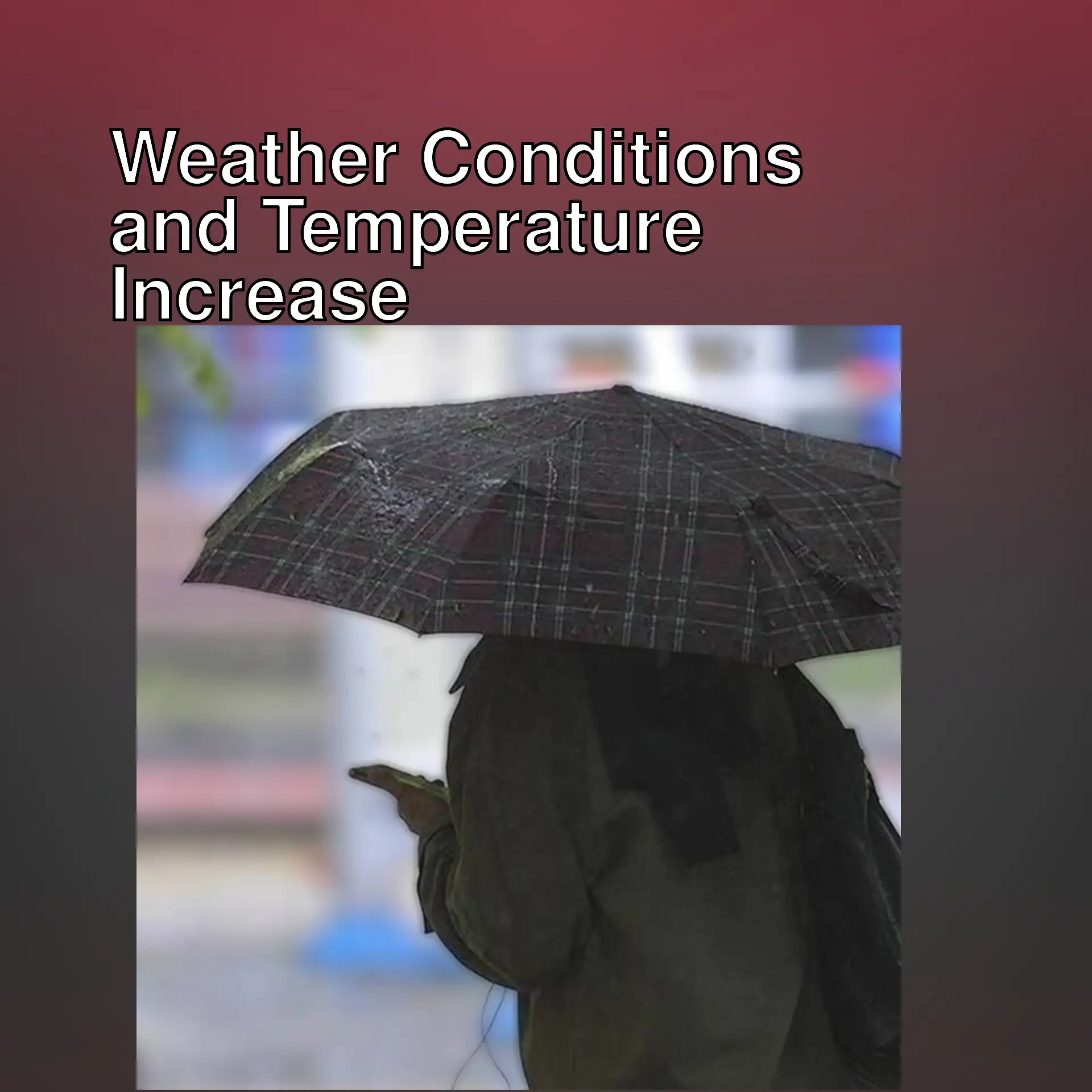 A person holding an umbrella.