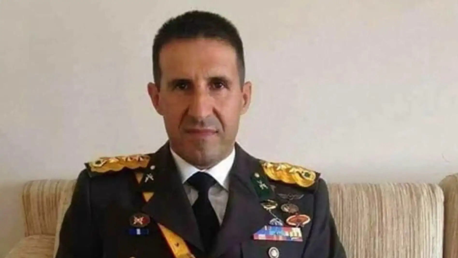 Orkun Özeller in military uniform.