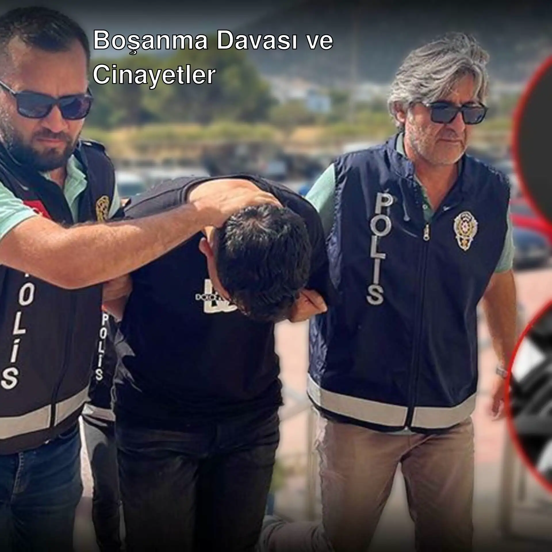 Bir adamın başka bir adam tarafından tutuklandığı an.