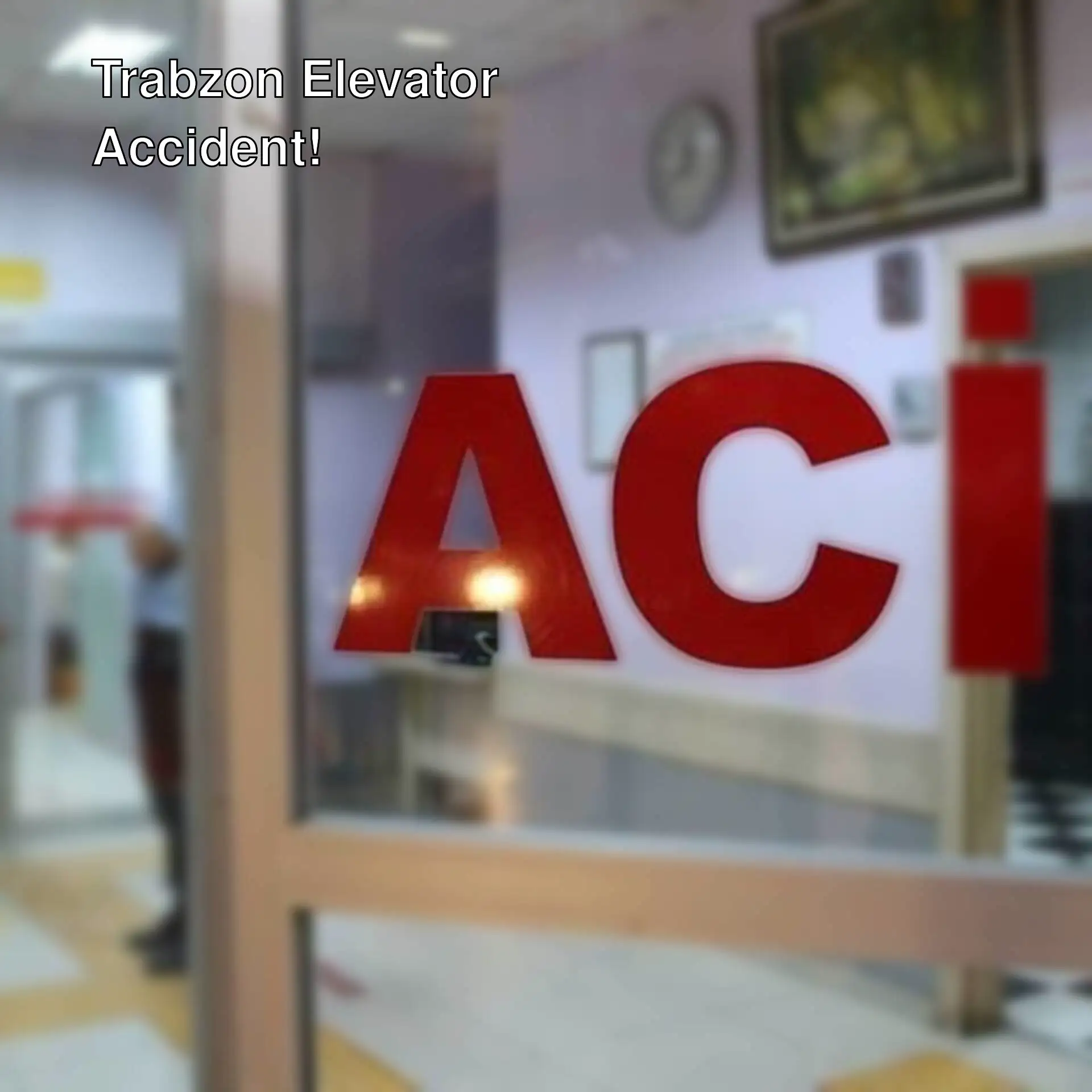 Worker taken to hospital after elevator accident in Trabzon.