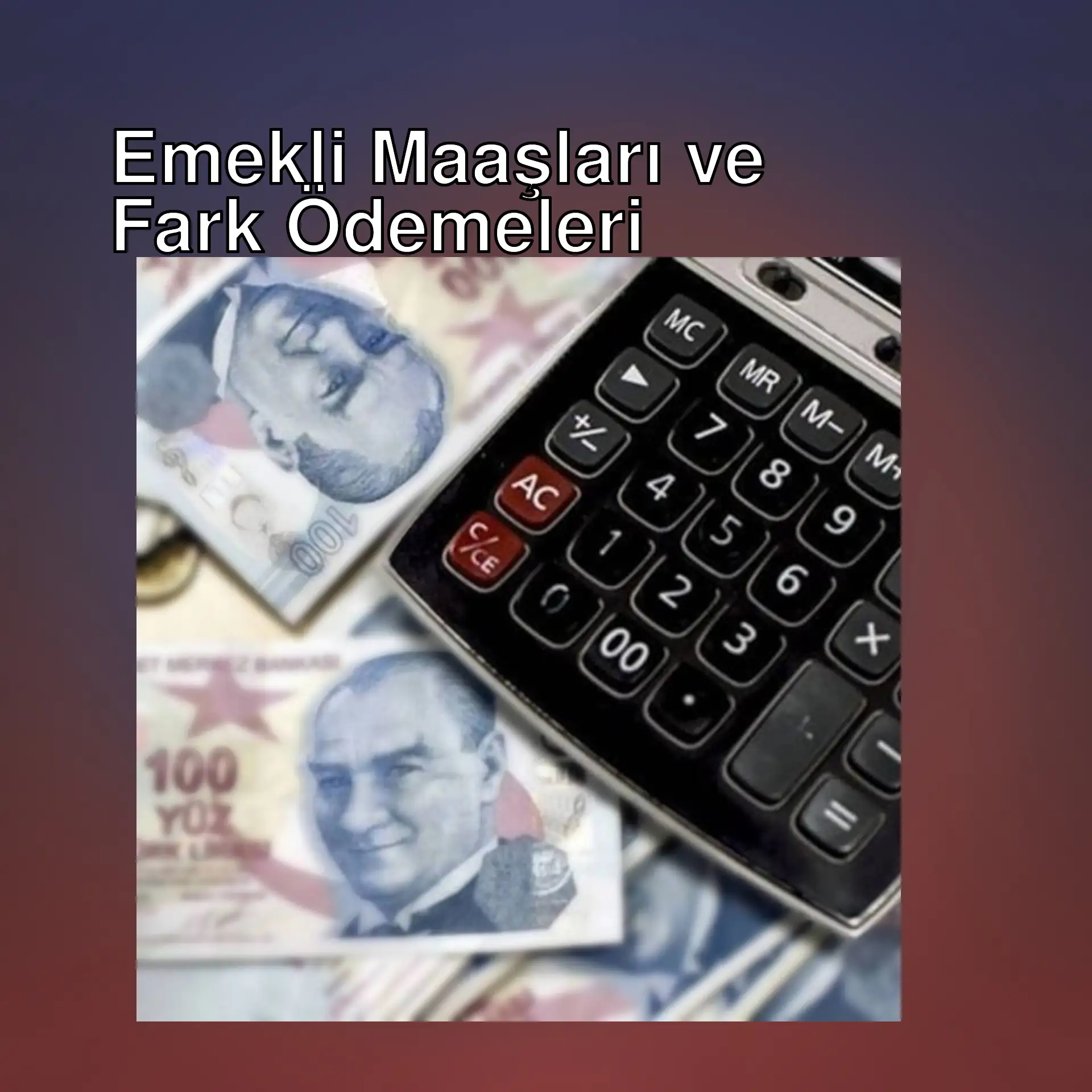 Bir masa üzerinde hesap makinesi ve para