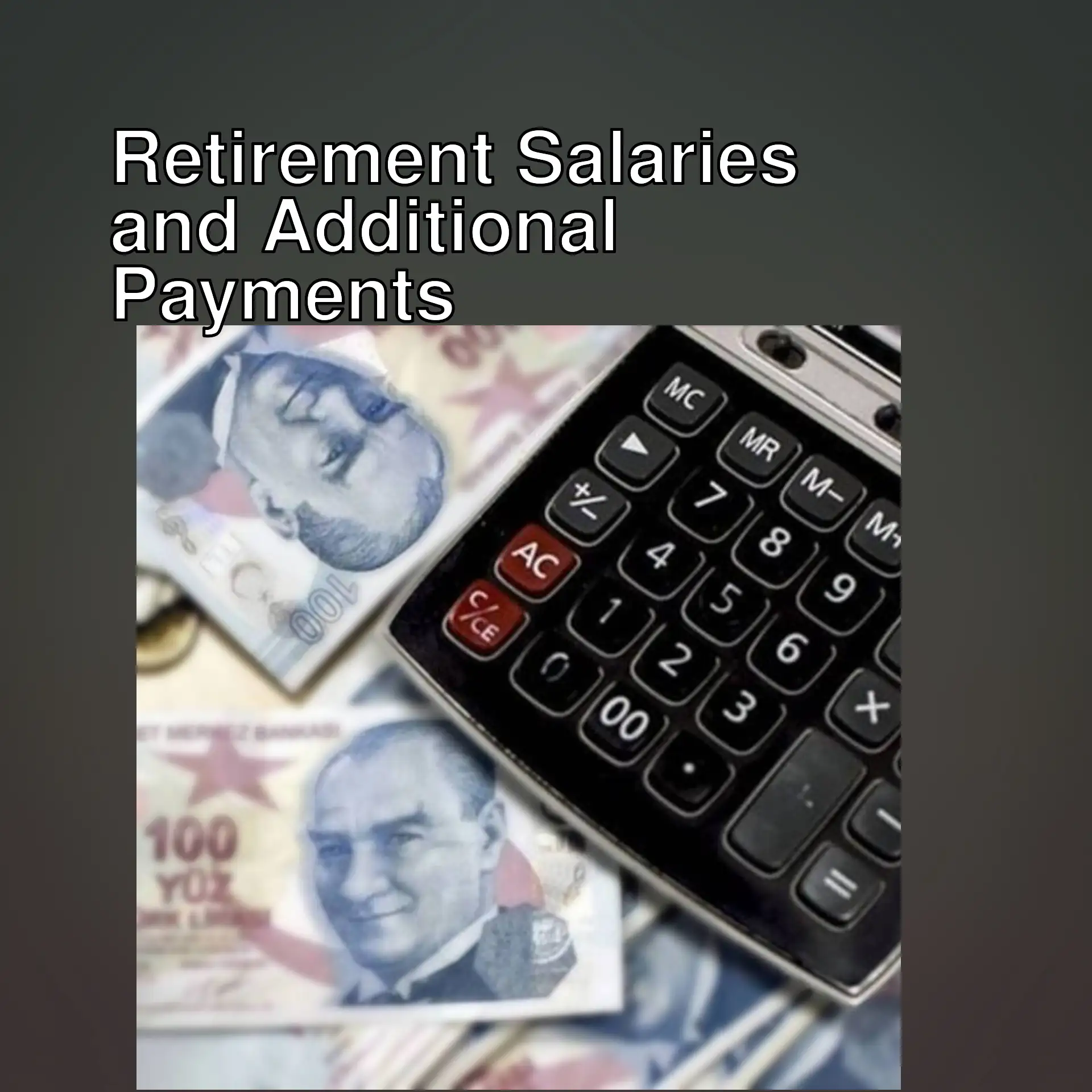 A calculator and money on a table