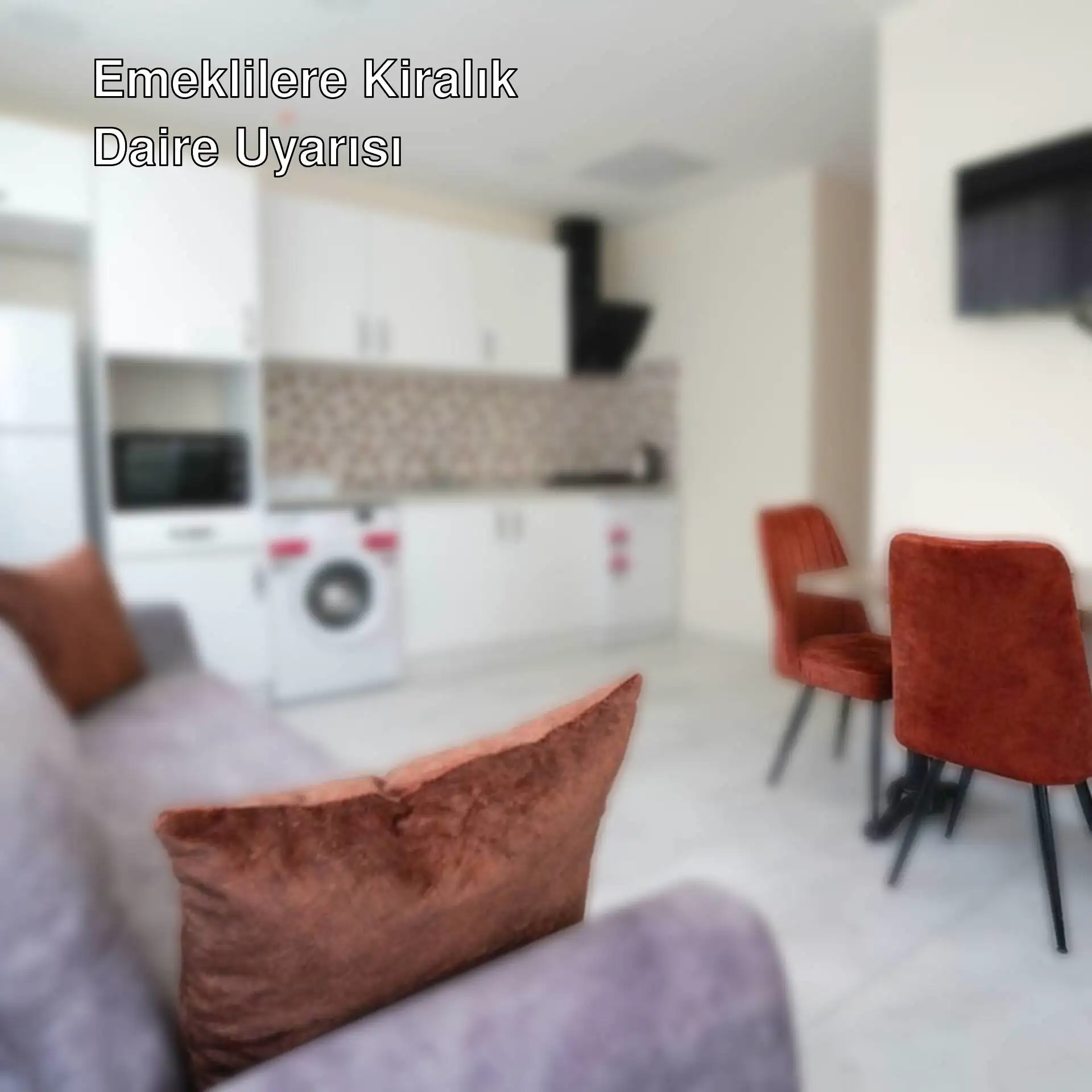 İstanbul'da bir kiralık daire iç mekan görüntüsü.