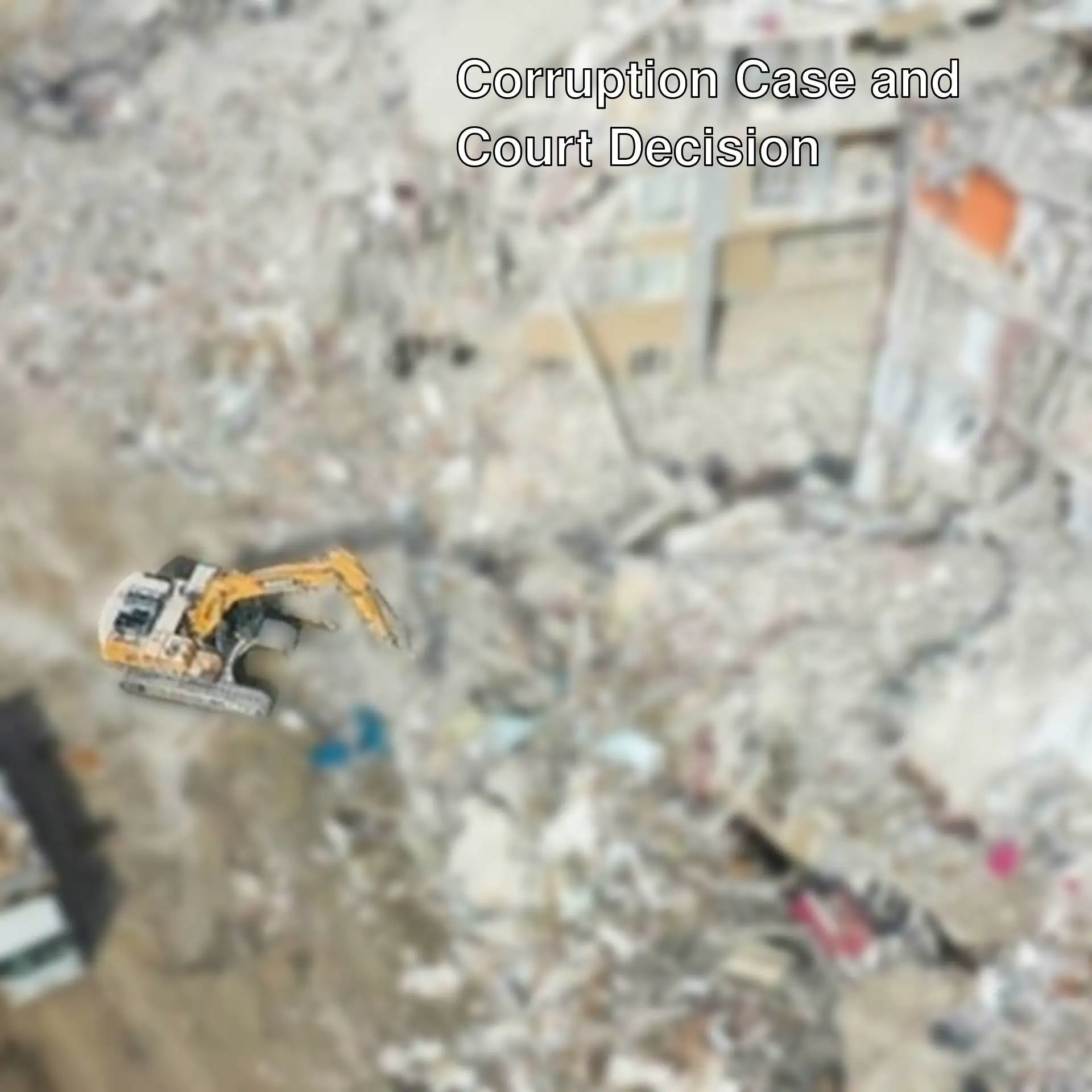 A demolished construction site