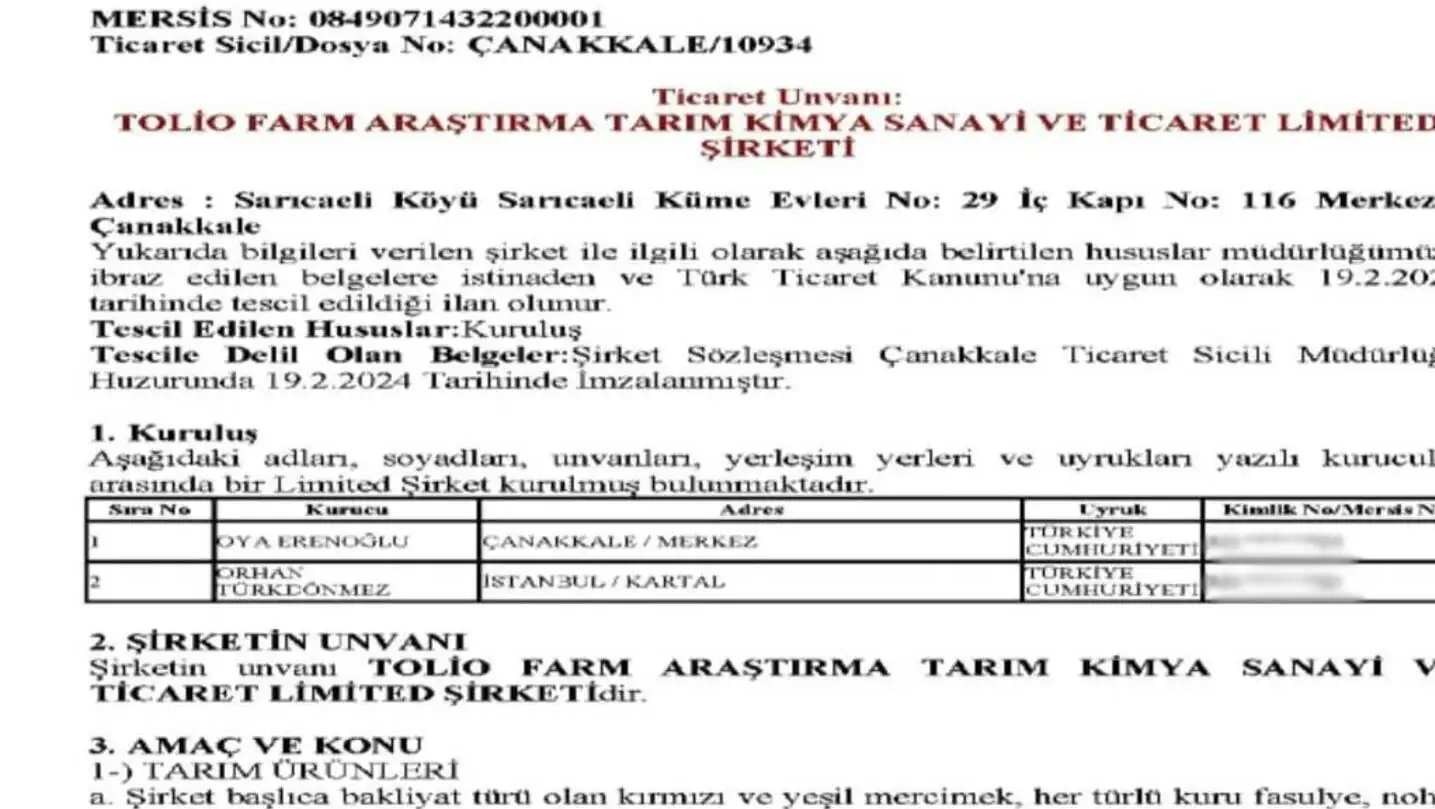 Rektör eşinin şirketine yapılan zeytinyağı alımı ile ilgili belge. Rektör eşinin şirketine yapılan zeytinyağı alımı ile ilgili belge.