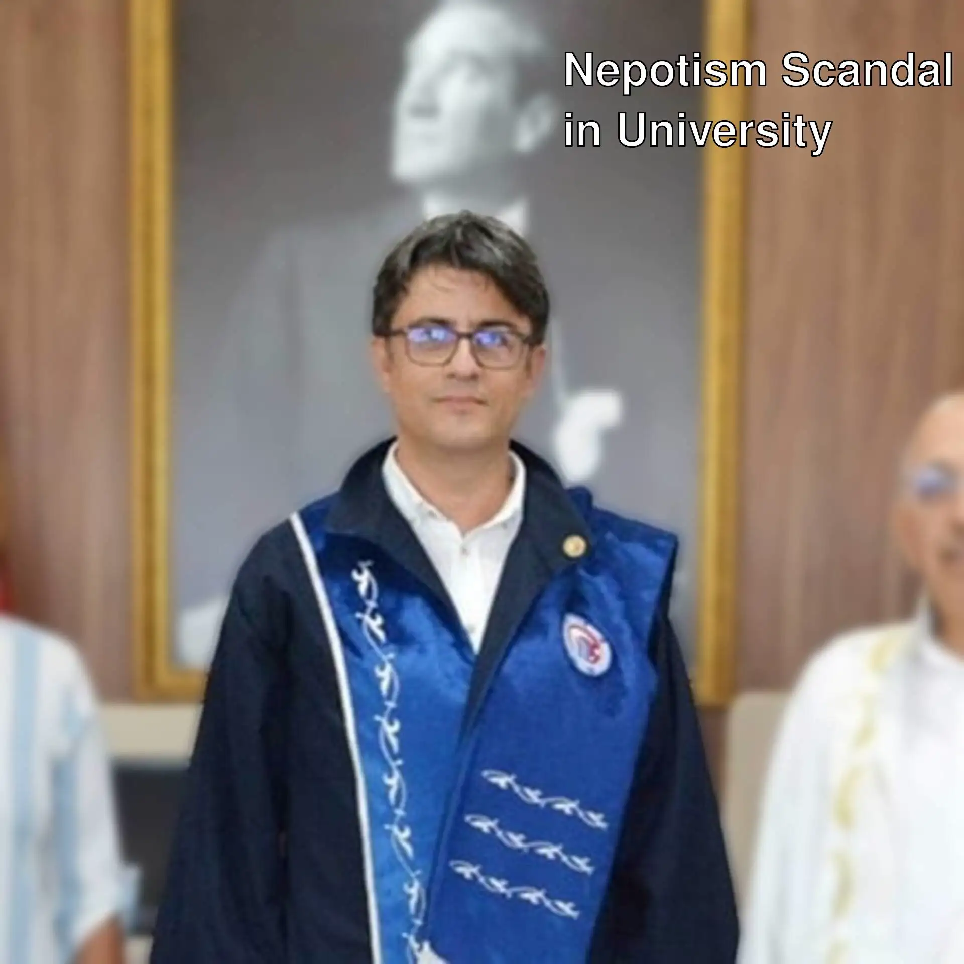 A group of people related to the nepotism scandal in the university. A group of people related to the nepotism scandal in the university.
