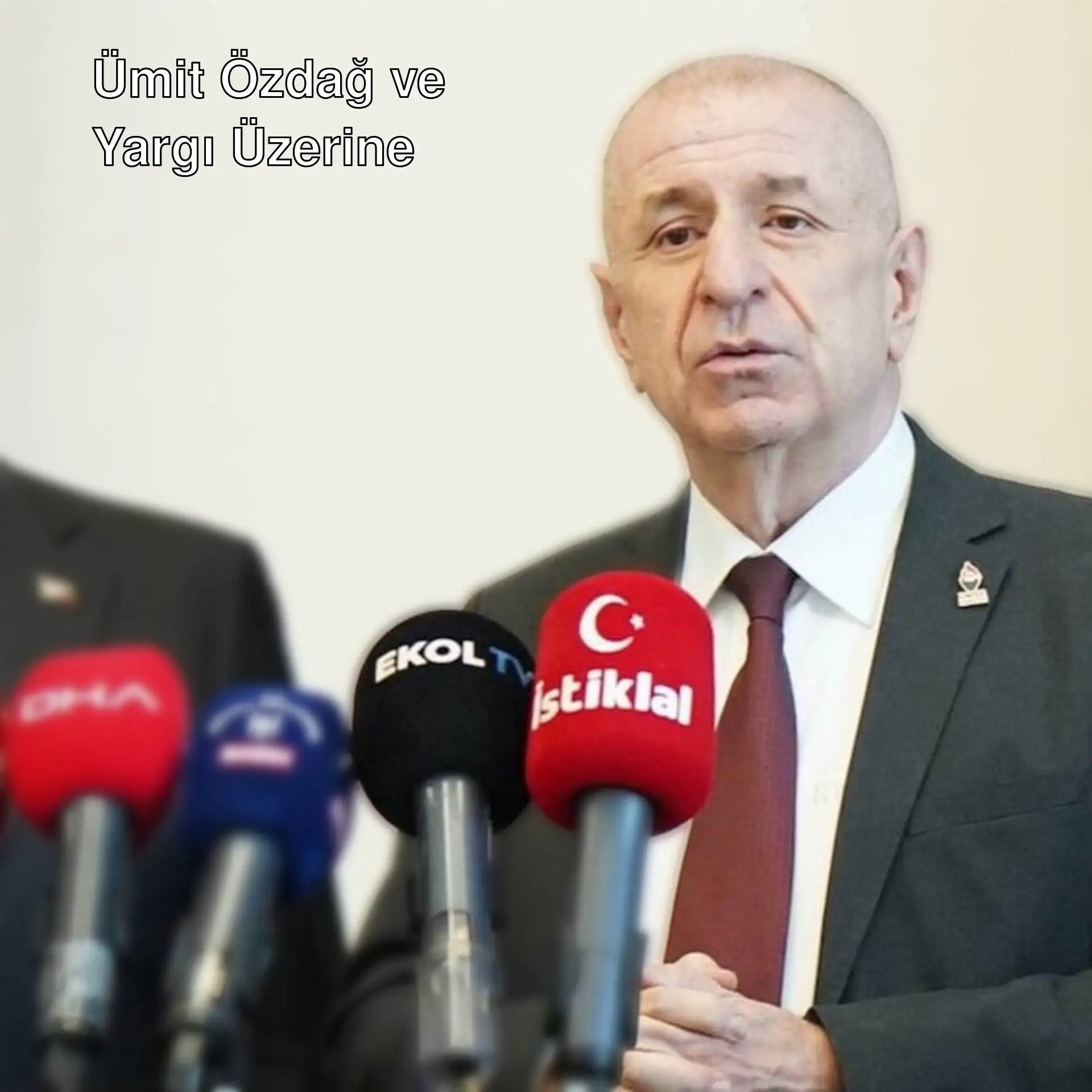 Ümit Özdağ, basın toplantısında konuşuyor.