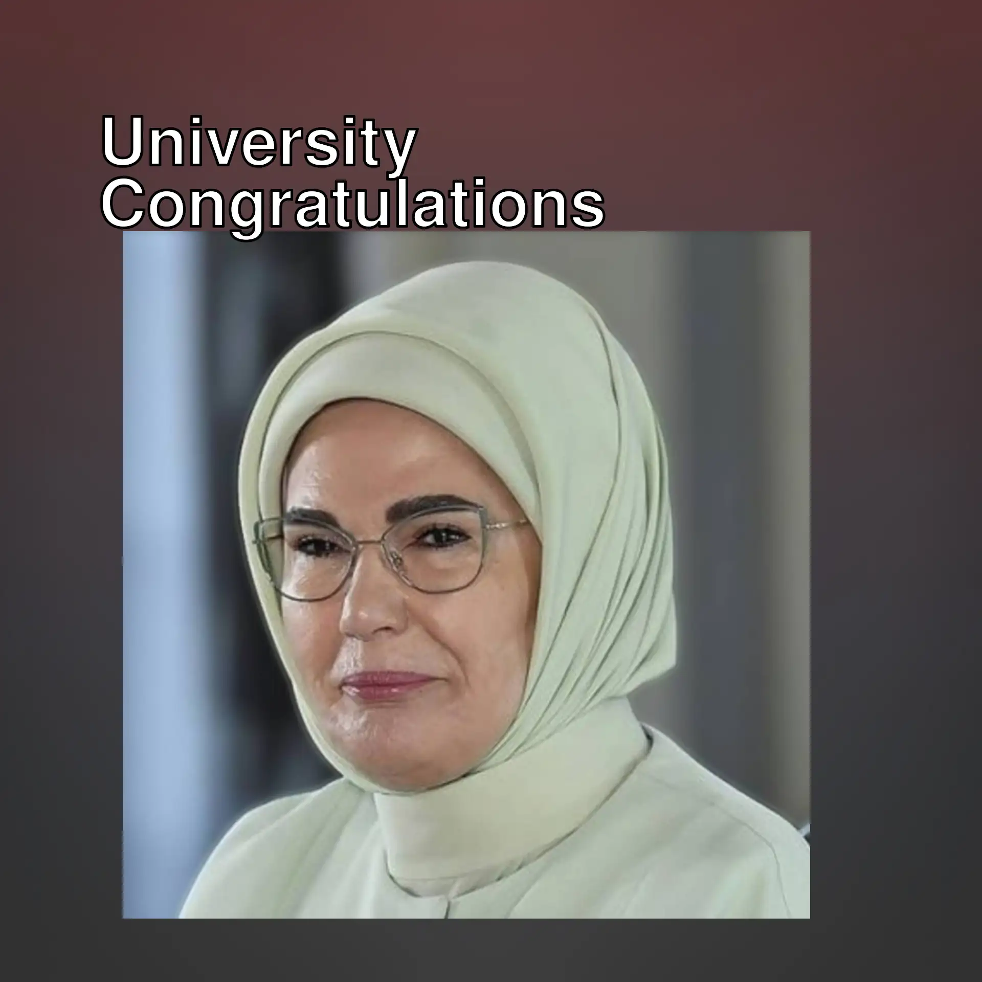 A woman wearing glasses and a headscarf.