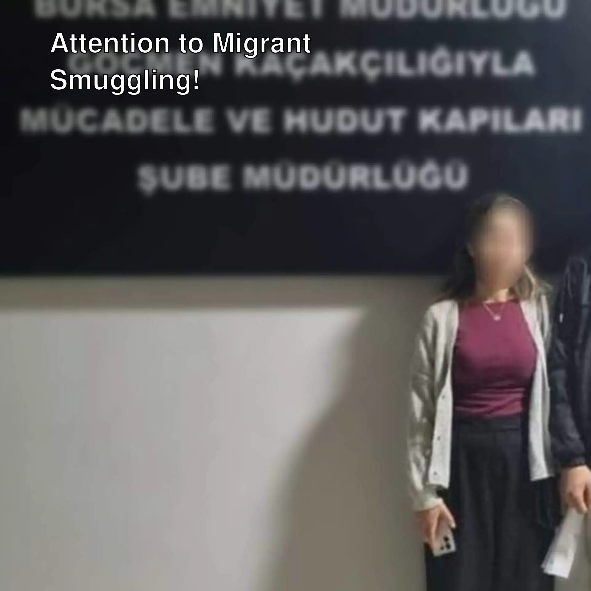 Driver caught while transporting illegal migrants from Izmir to Istanbul.