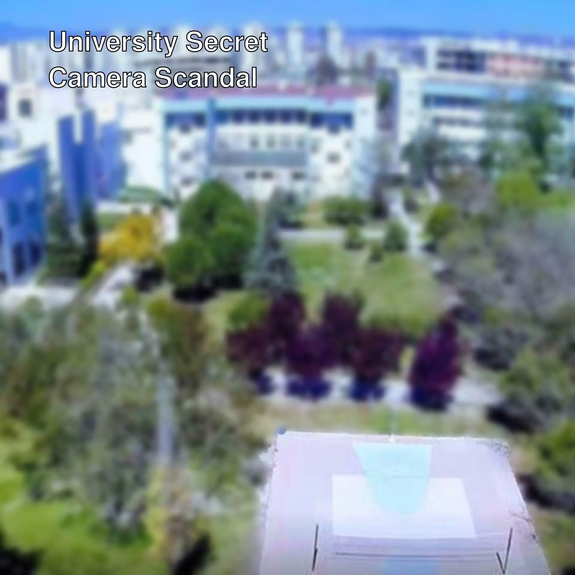 An image related to the university secret camera scandal. An image related to the university secret camera scandal.