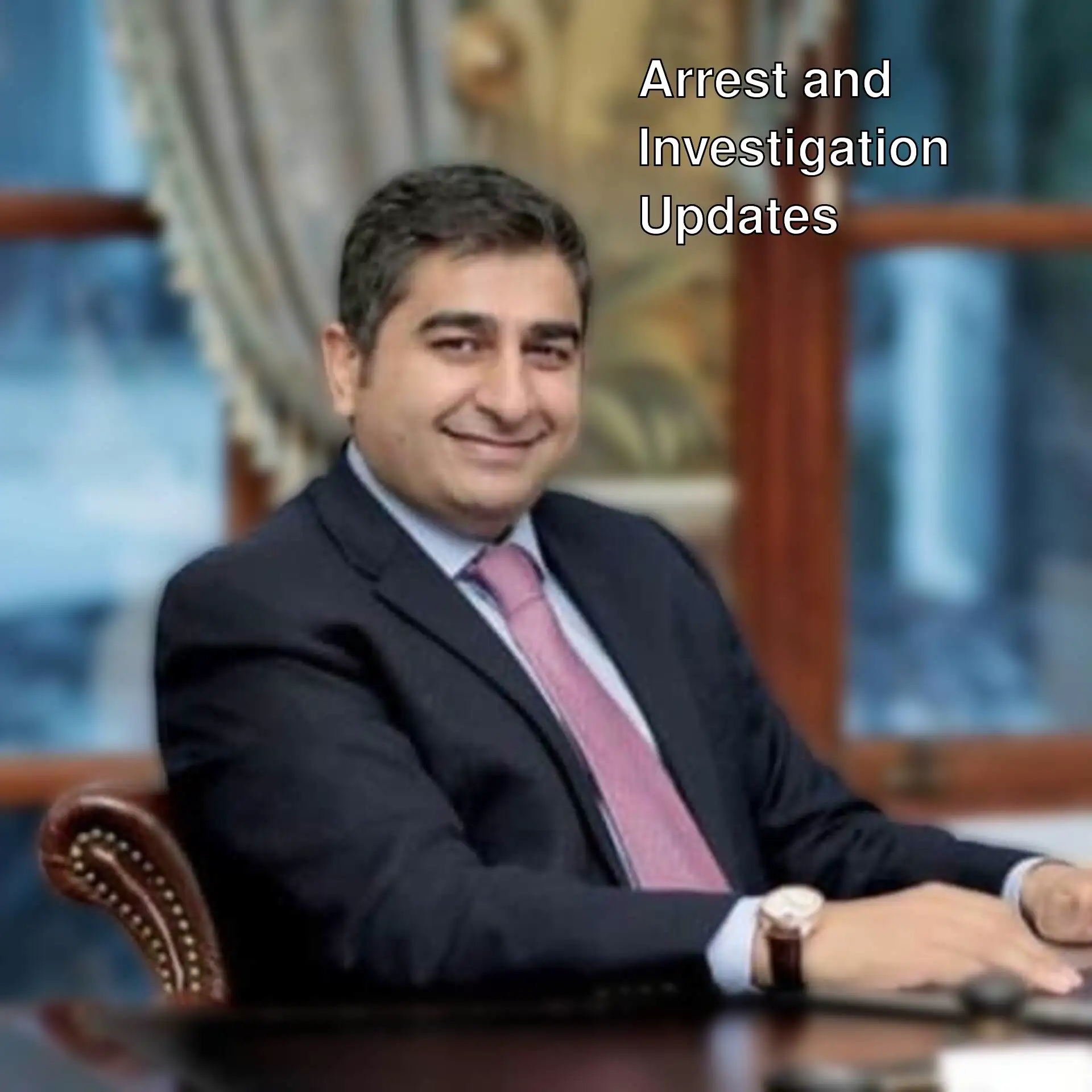Sezgin Baran Korkmaz sitting at his desk. Sezgin Baran Korkmaz sitting at his desk.