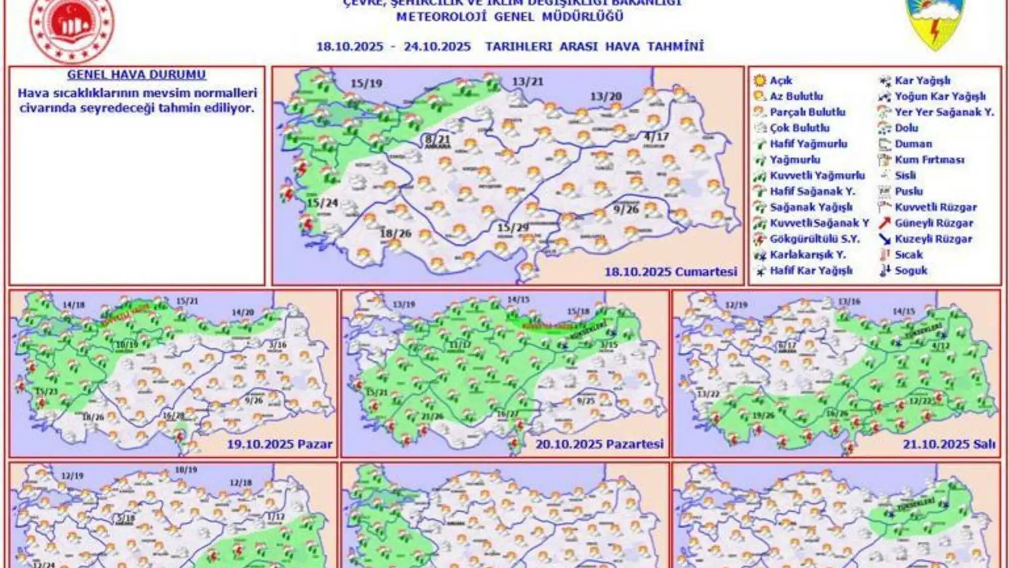 Weather condition map of different regions. Weather condition map of different regions.