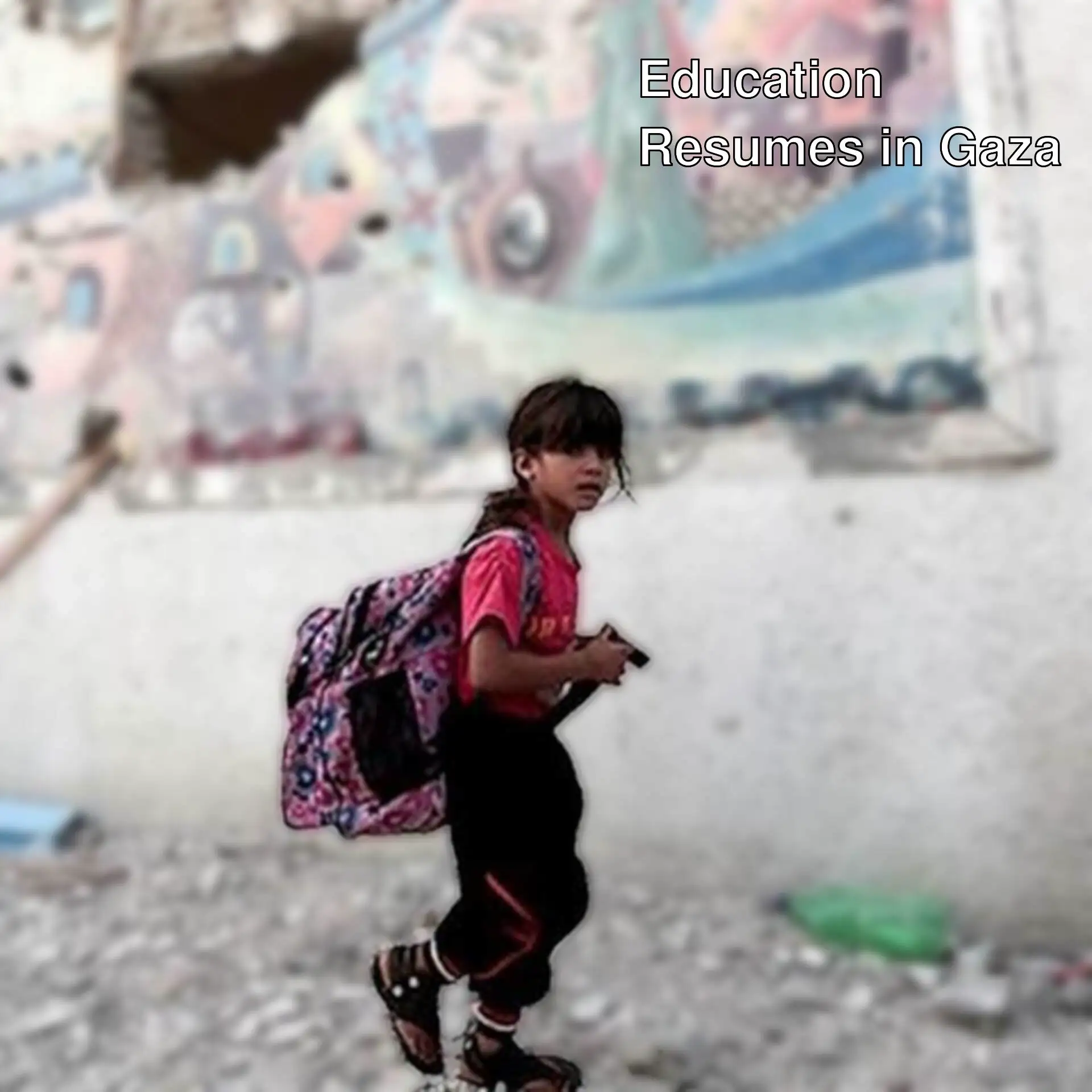 Education is resuming in Gaza, 300,000 students are returning to school. Education is resuming in Gaza, 300,000 students are returning to school.