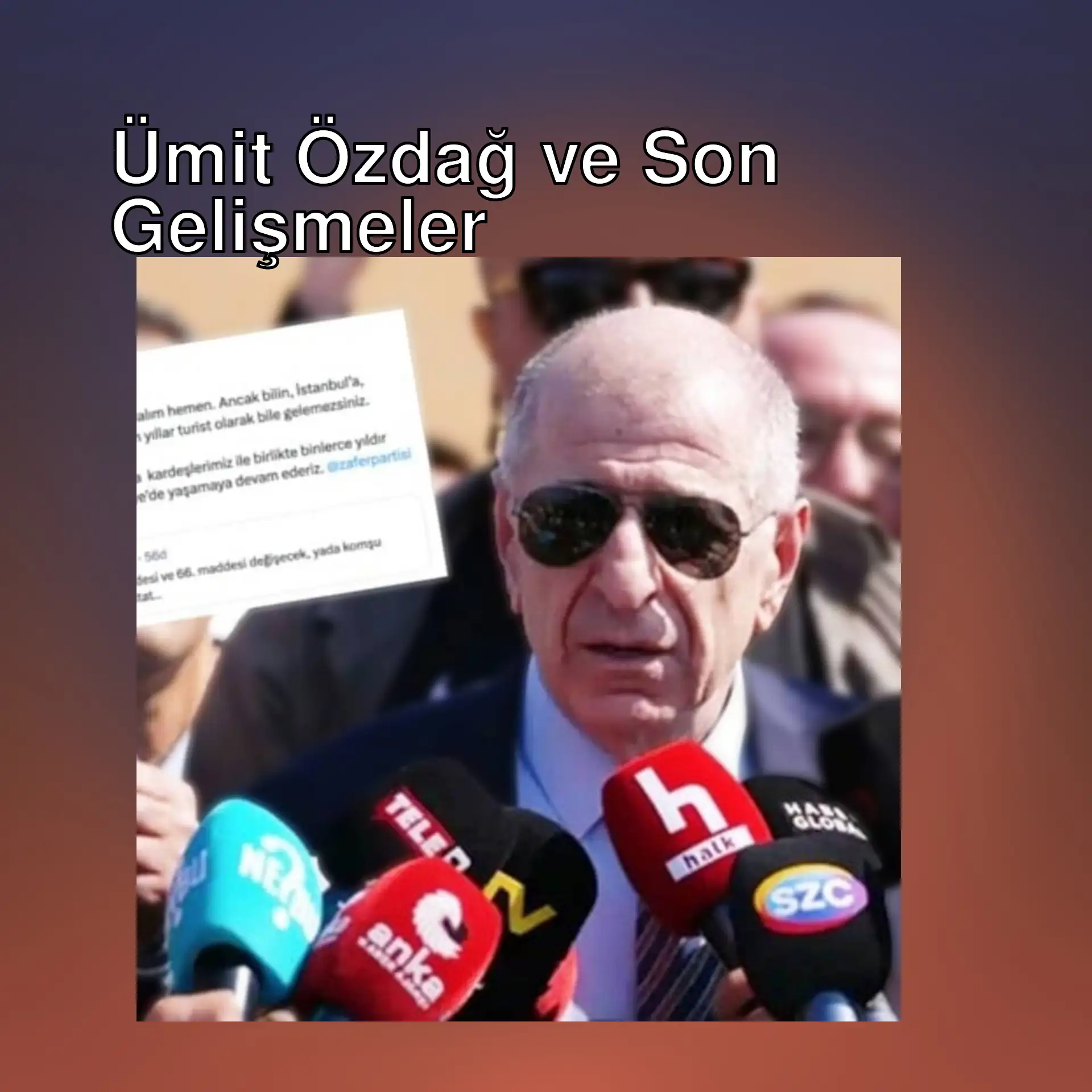 Ümit Özdağ, basın toplantısında konuşuyor. Ümit Özdağ, basın toplantısında konuşuyor.