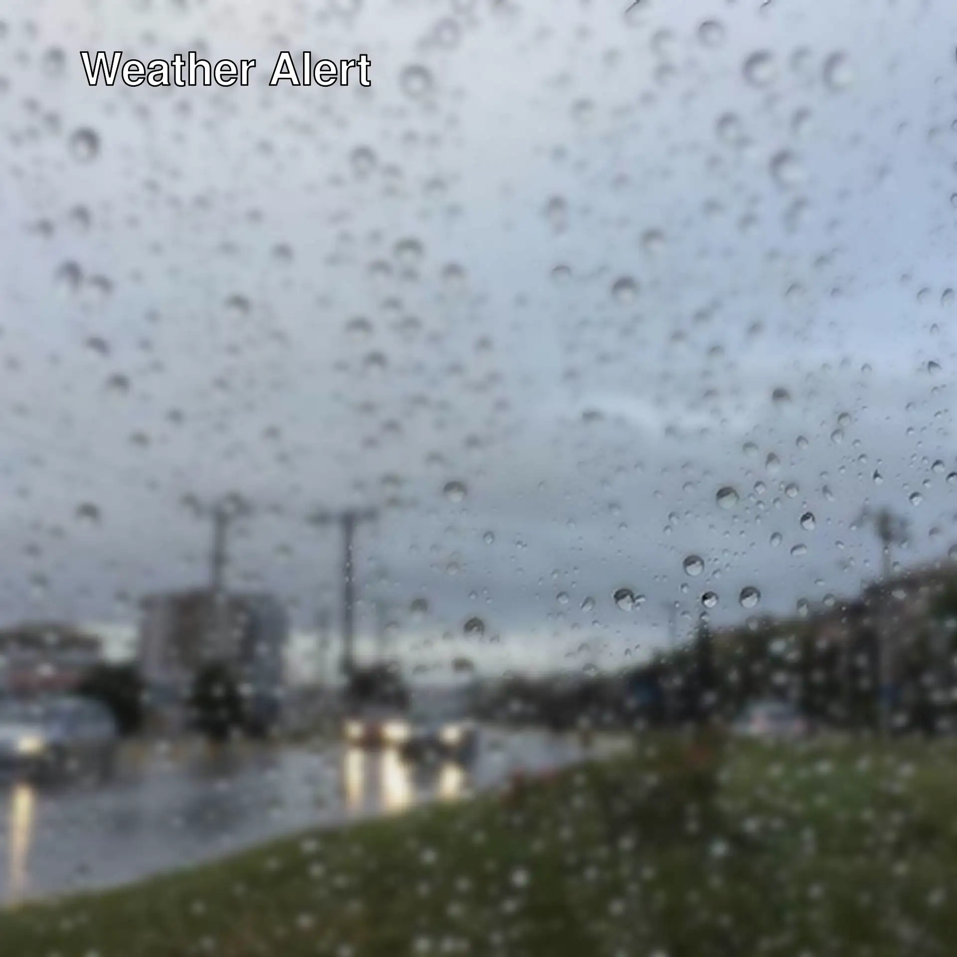 Water drops on a window.