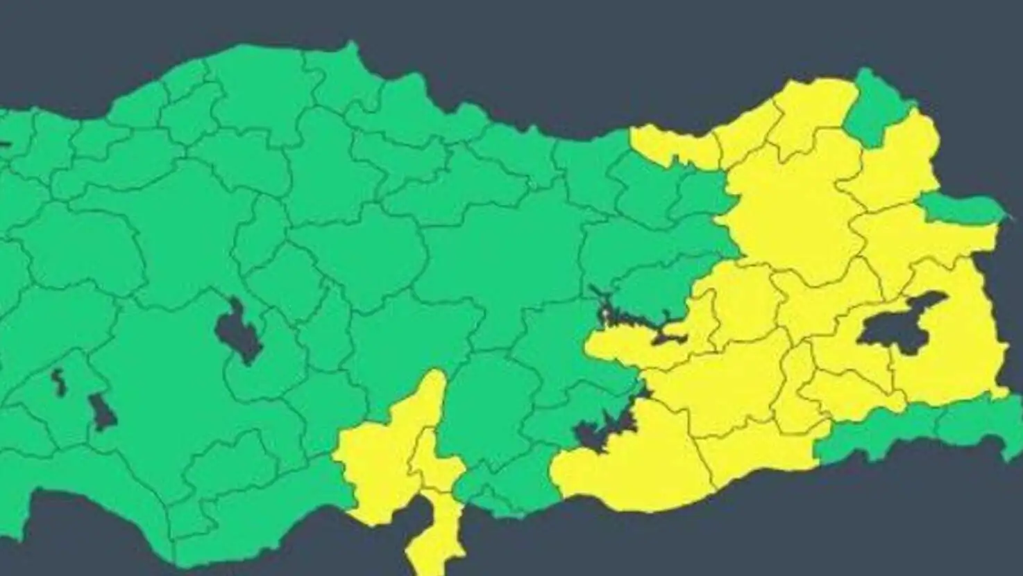 Farklı hava durumu haritaları.