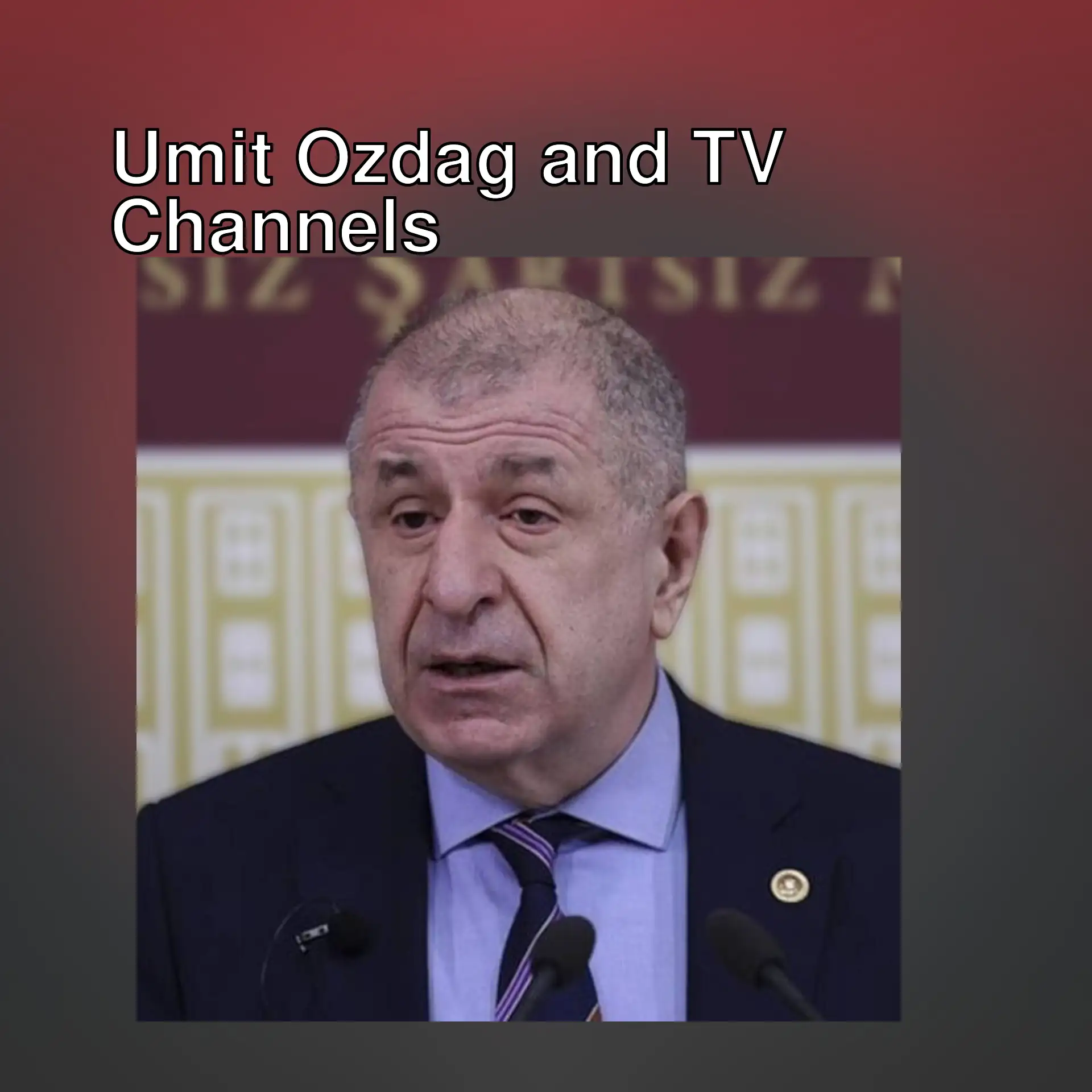 Umit Ozdag speaking at a press conference. Umit Ozdag speaking at a press conference.
