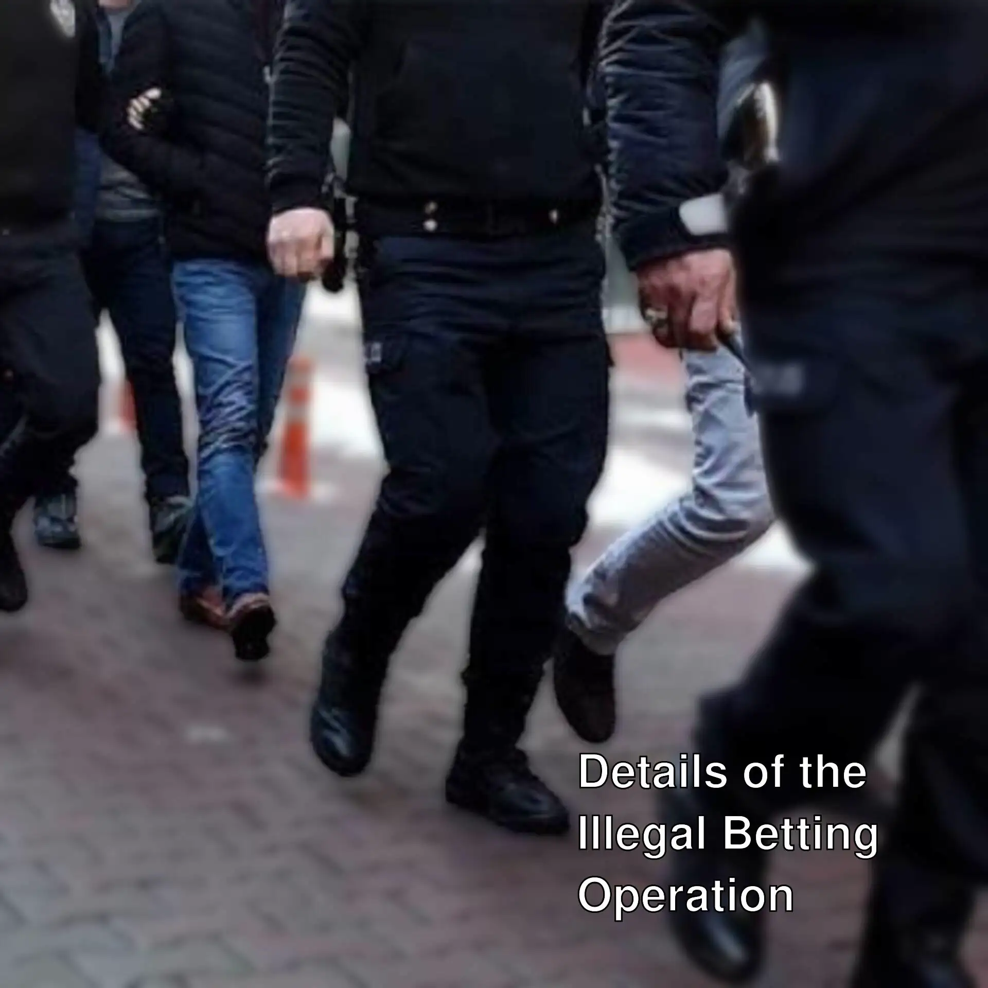 A group of people walking during the Yolyemezler gang operation. A group of people walking during the Yolyemezler gang operation.