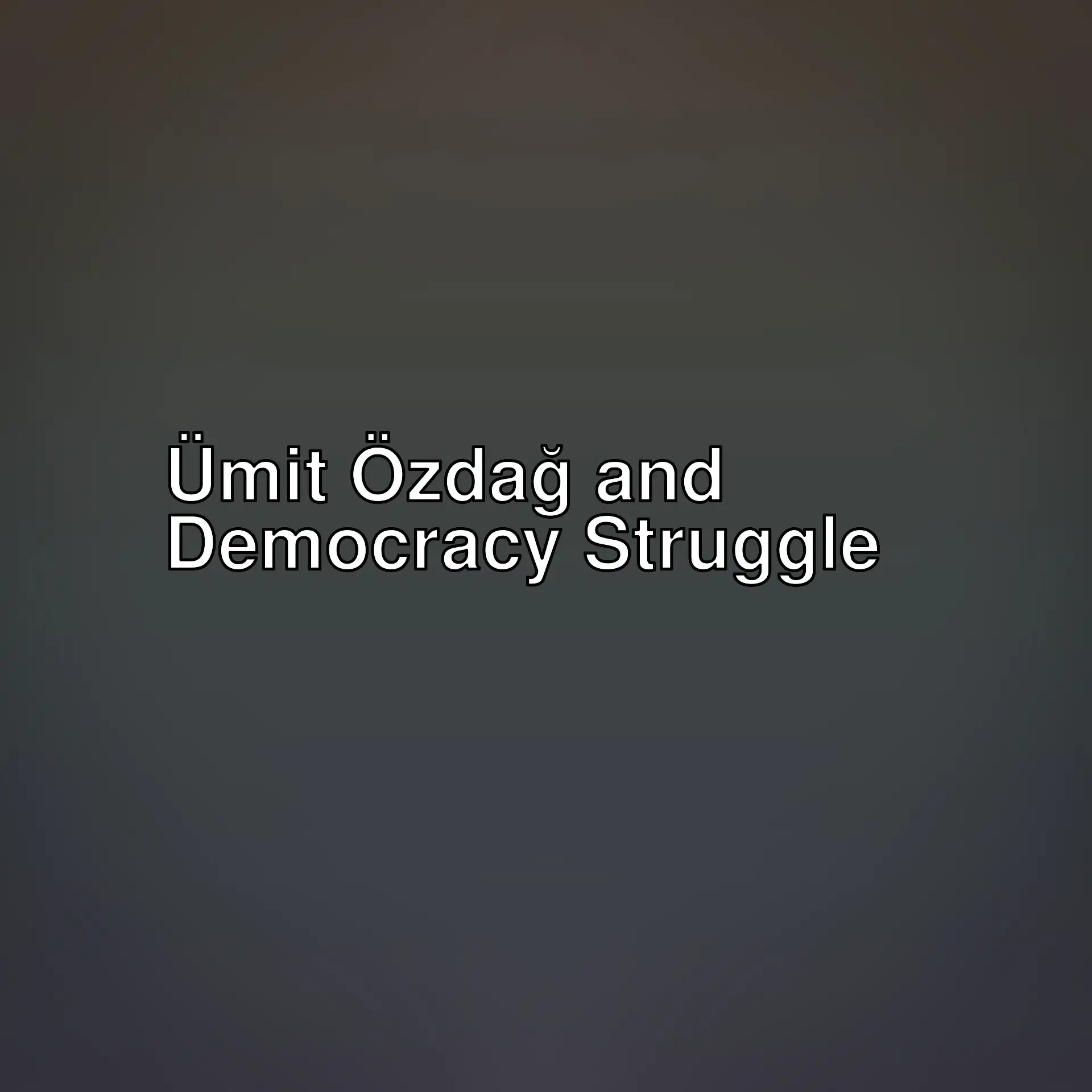 Ümit Özdağ shares his thoughts on democracy and authoritarianism. Insights into Turkey's current political situation and the struggle for democracy. Ümit Özdağ shares his thoughts on democracy and authoritarianism. Insights into Turkey's current political situation and the struggle for democracy.