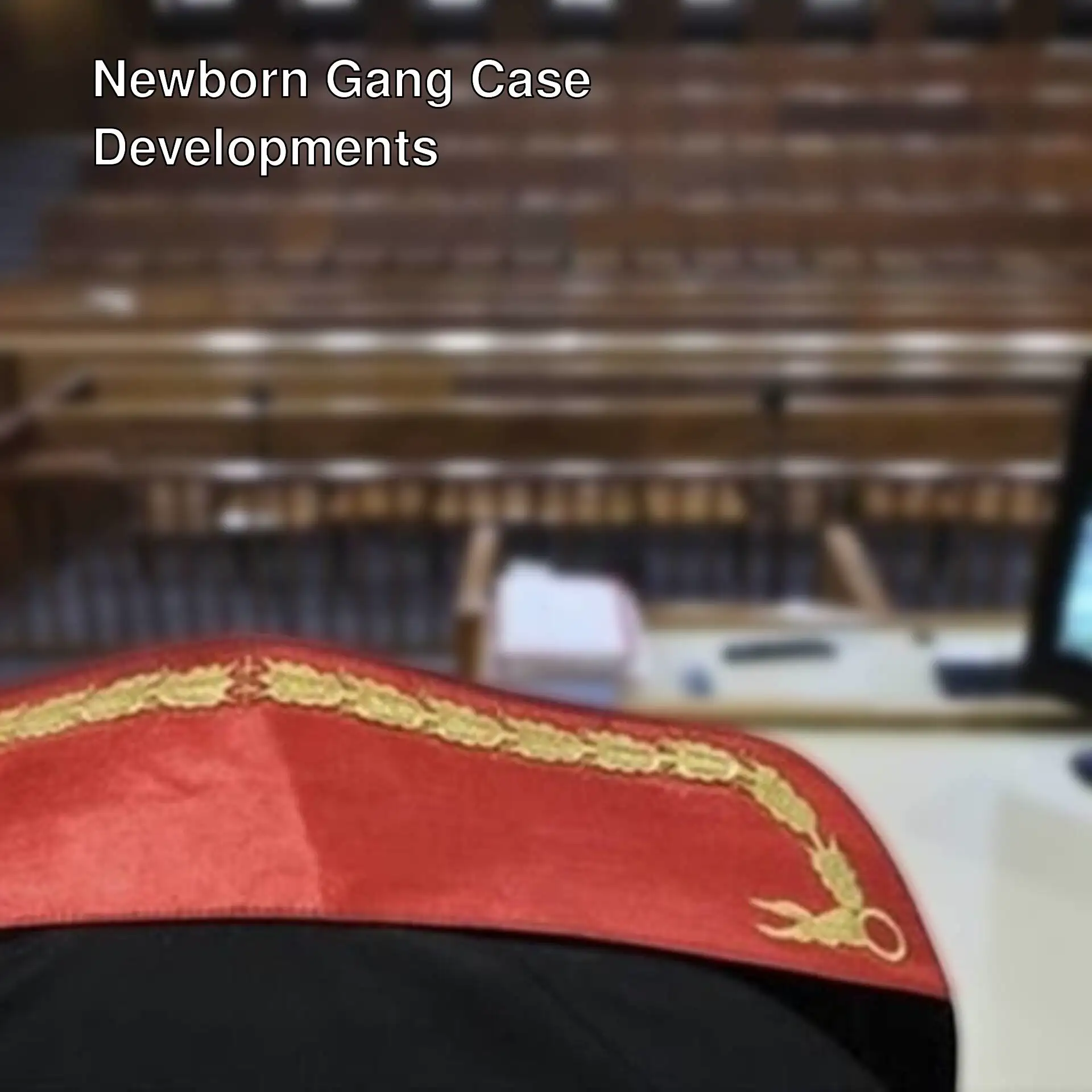 A person wearing a red robe. A person wearing a red robe.