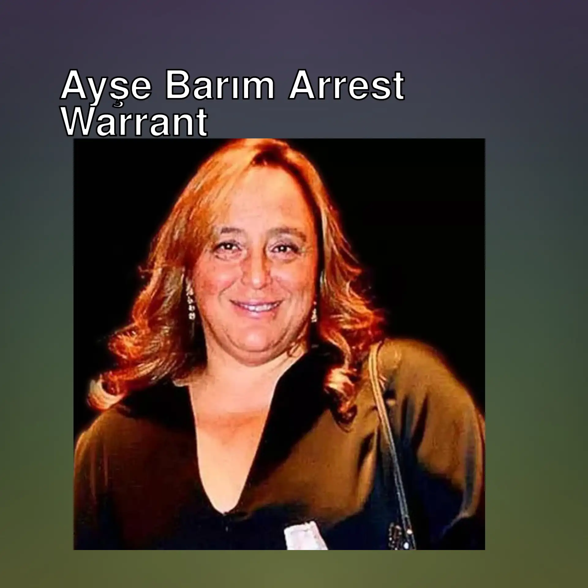 Ayşe Barım smiling at the camera.