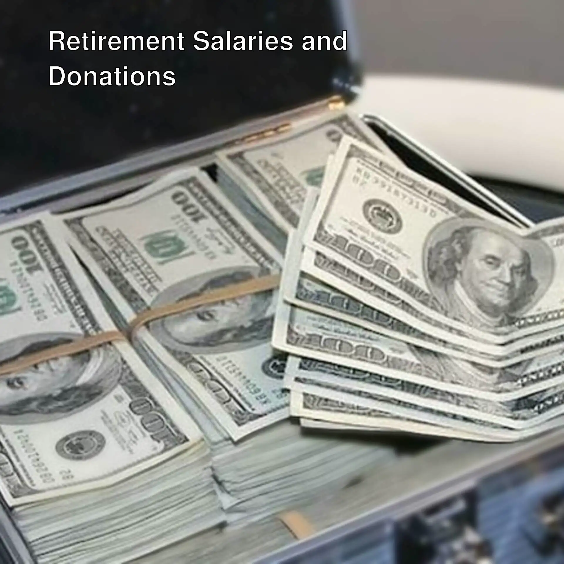 A suitcase full of money
