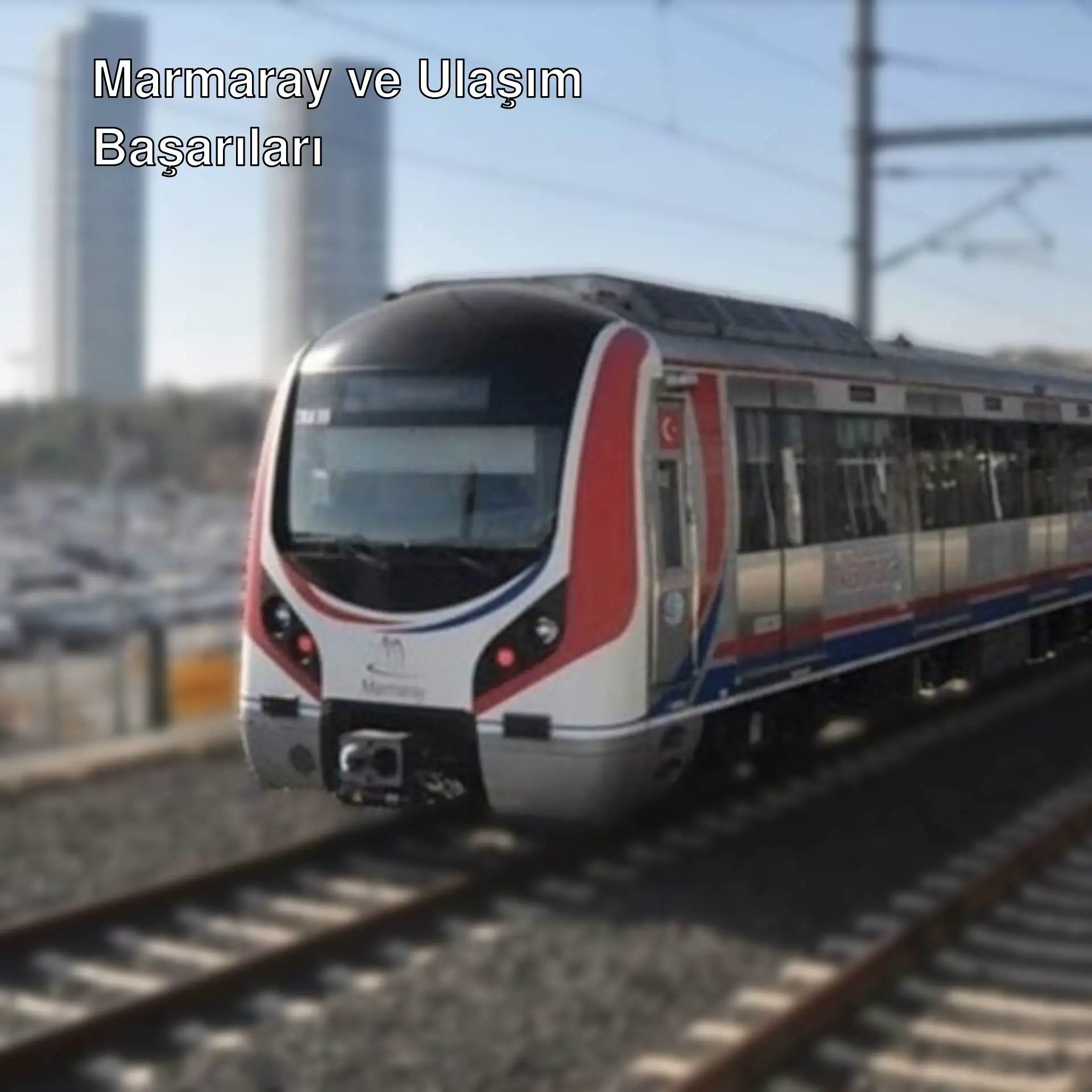 Marmaray treninin raylarda ilerlediği an. Marmaray treninin raylarda ilerlediği an.