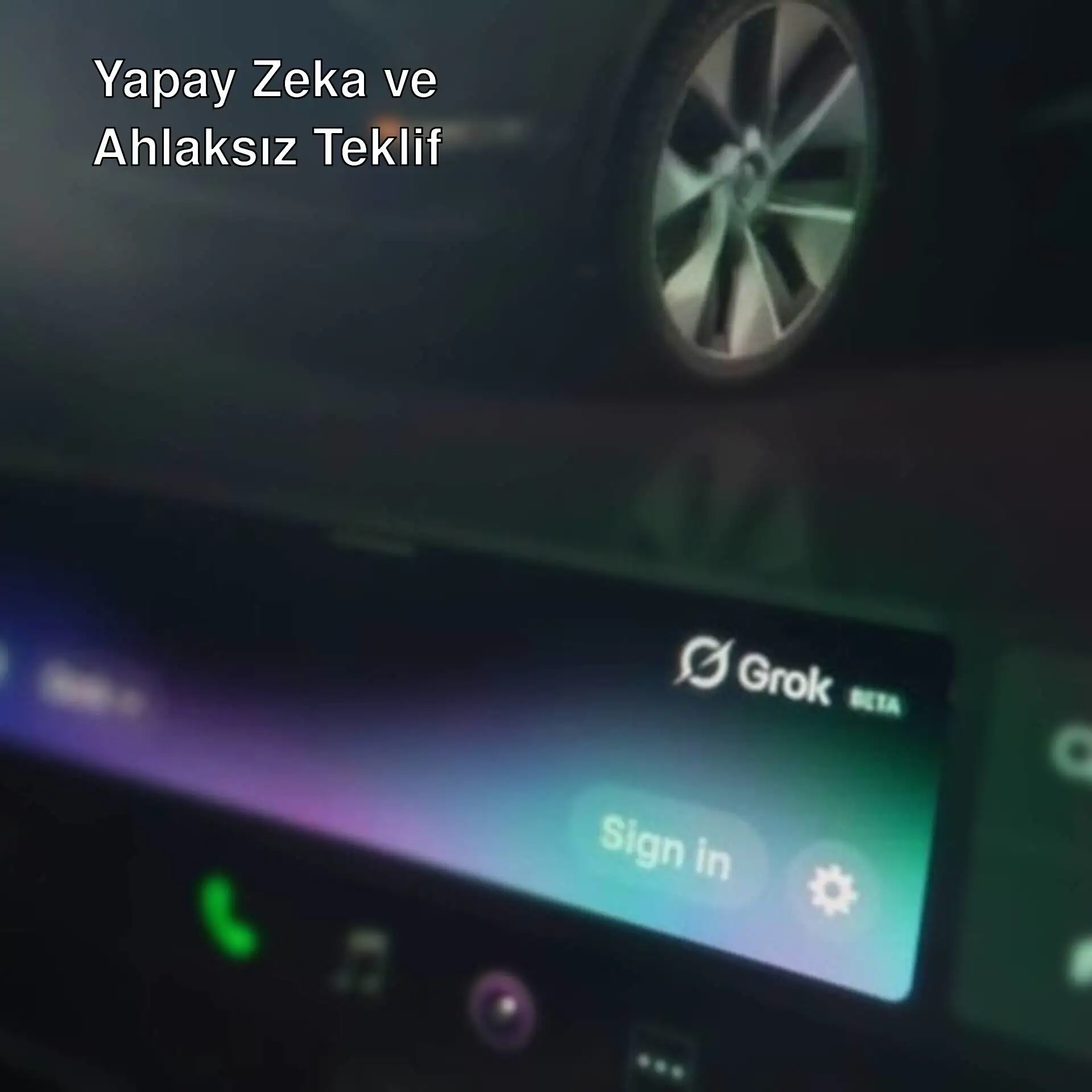 Tesla aracı ekran görüntüsü. Tesla aracı ekran görüntüsü.