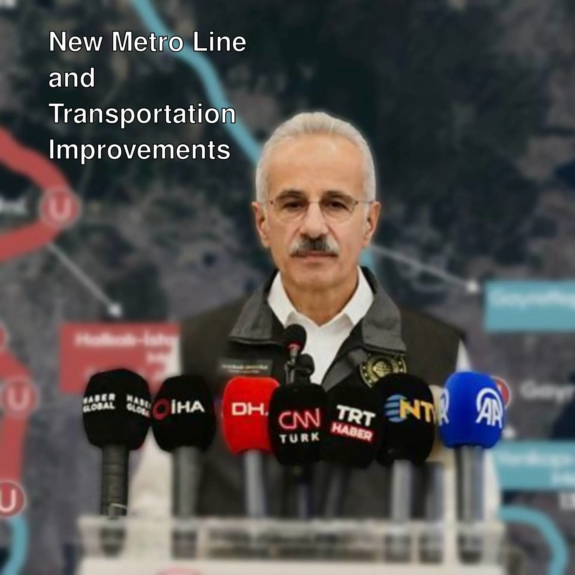 Minister Uraloğlu discusses the new metro line in Istanbul. Minister Uraloğlu discusses the new metro line in Istanbul.