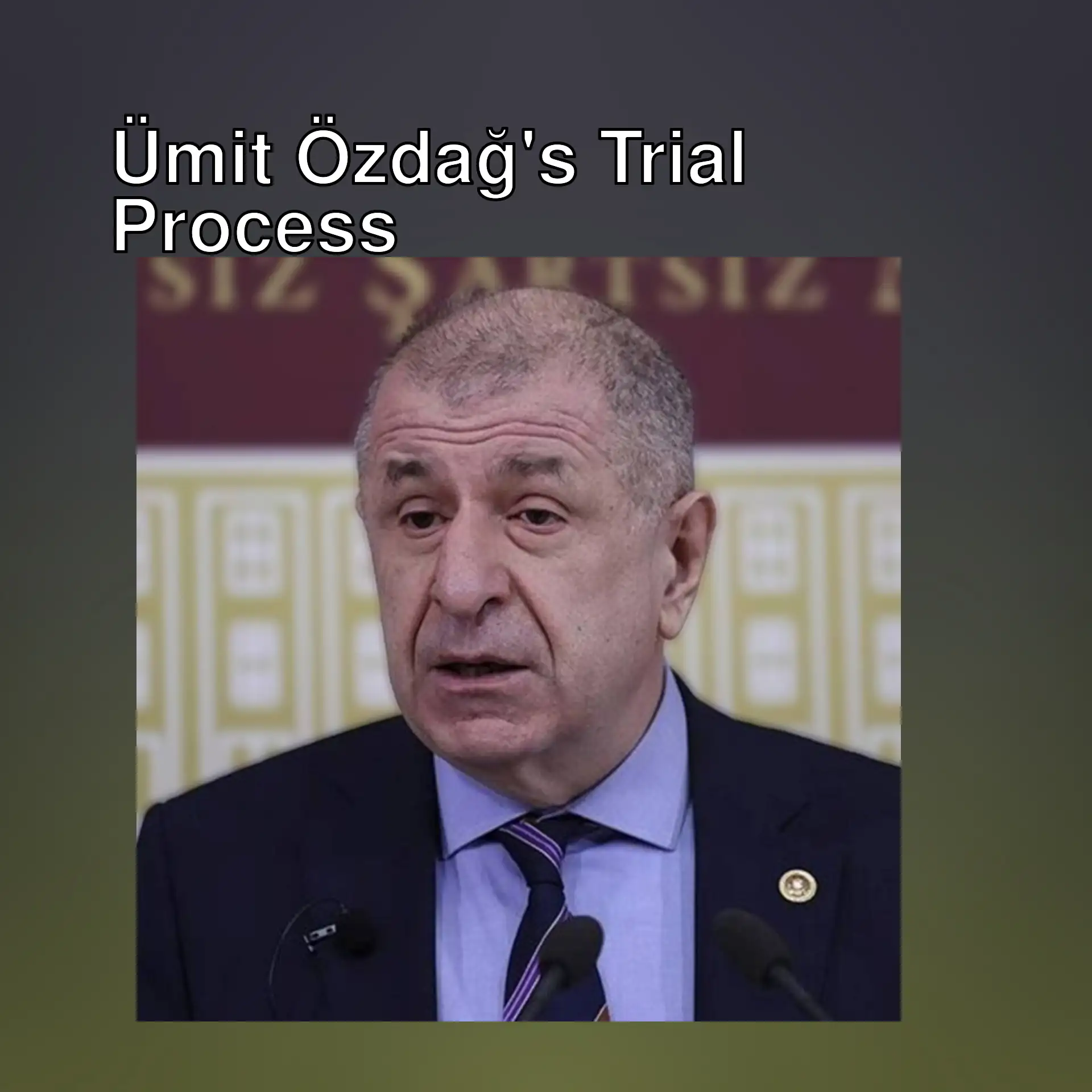 Ümit Özdağ speaking at a press conference. Ümit Özdağ speaking at a press conference.