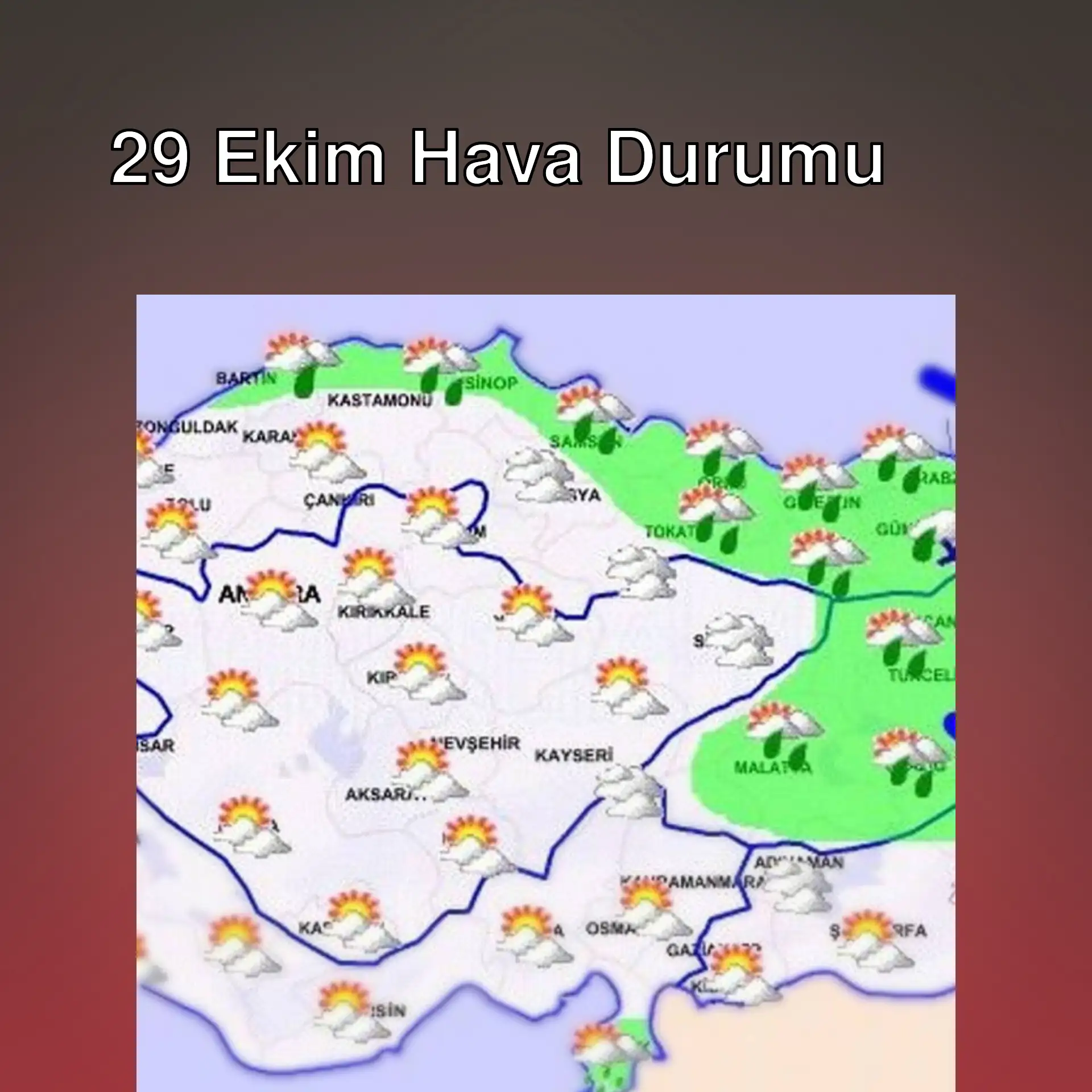 Hava durumu haritası Hava durumu haritası