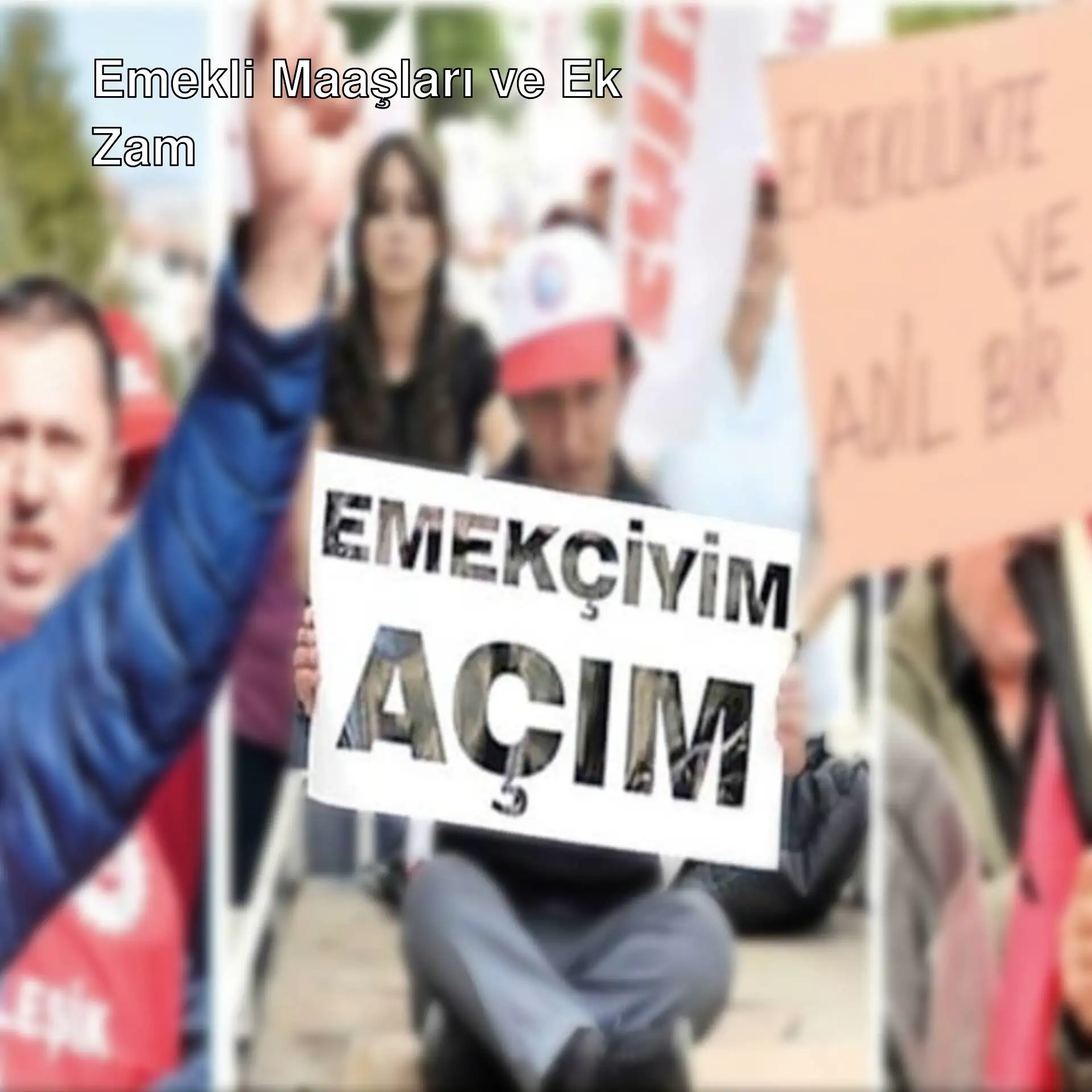 Bir grup insan pankart tutuyor.