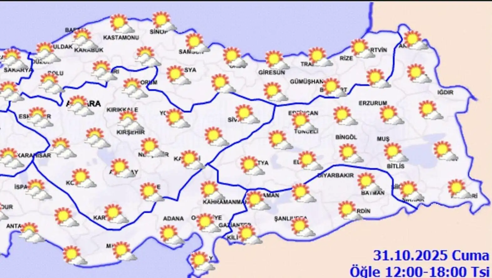 Hava durumu haritası Hava durumu haritası