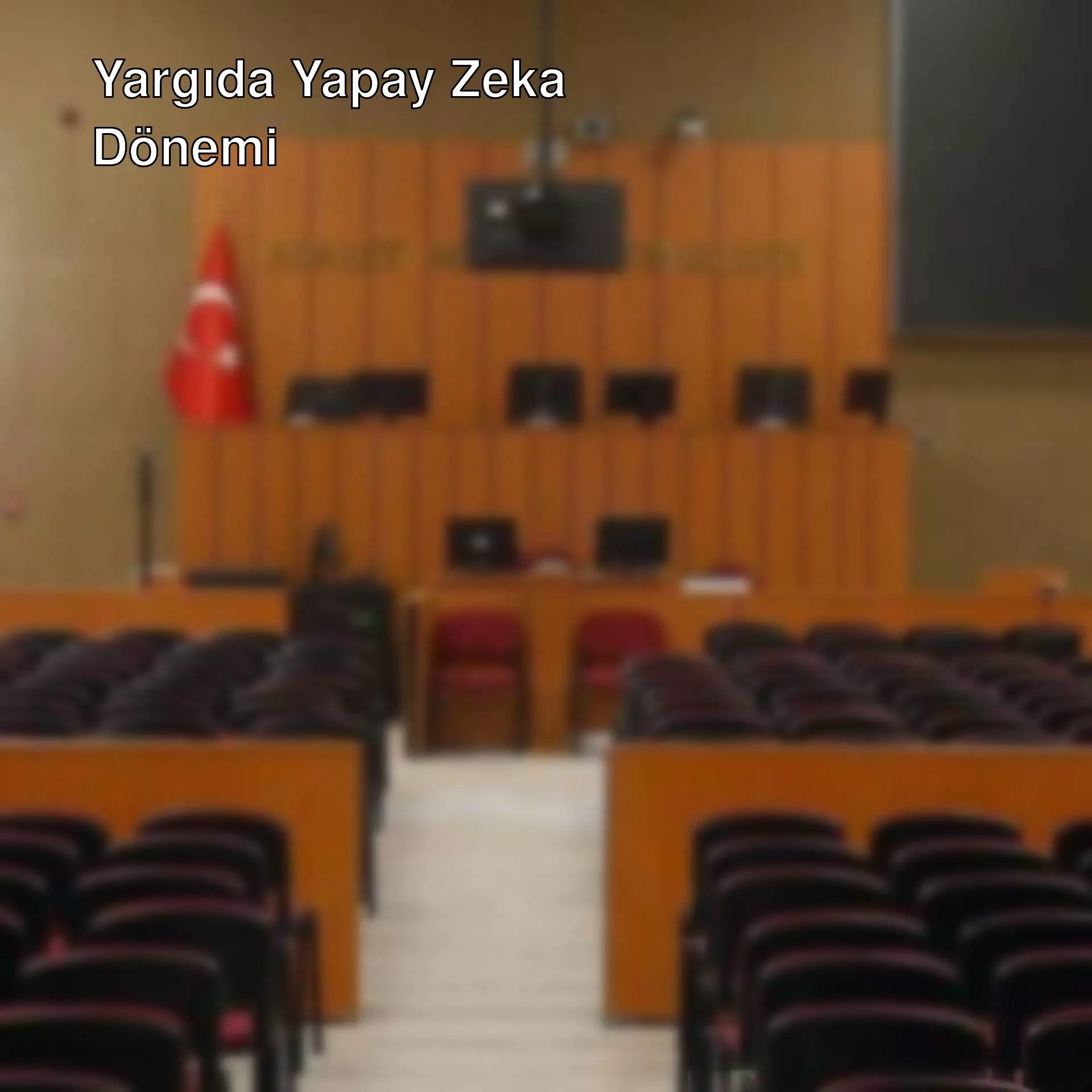 Yargıda yapay zeka uygulamaları hakkında bilgi veren bir toplantı. Yargıda yapay zeka uygulamaları hakkında bilgi veren bir toplantı.