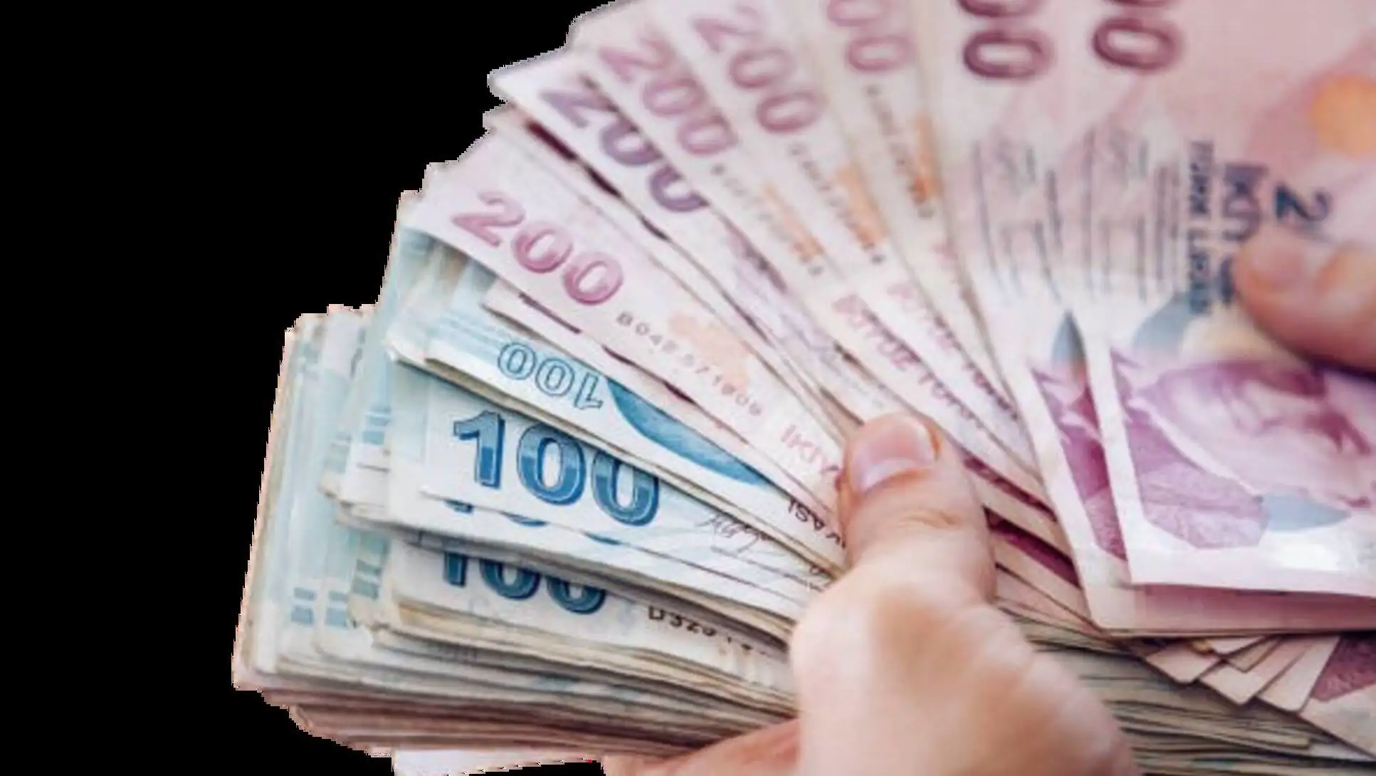 A hand holding a fan of money.