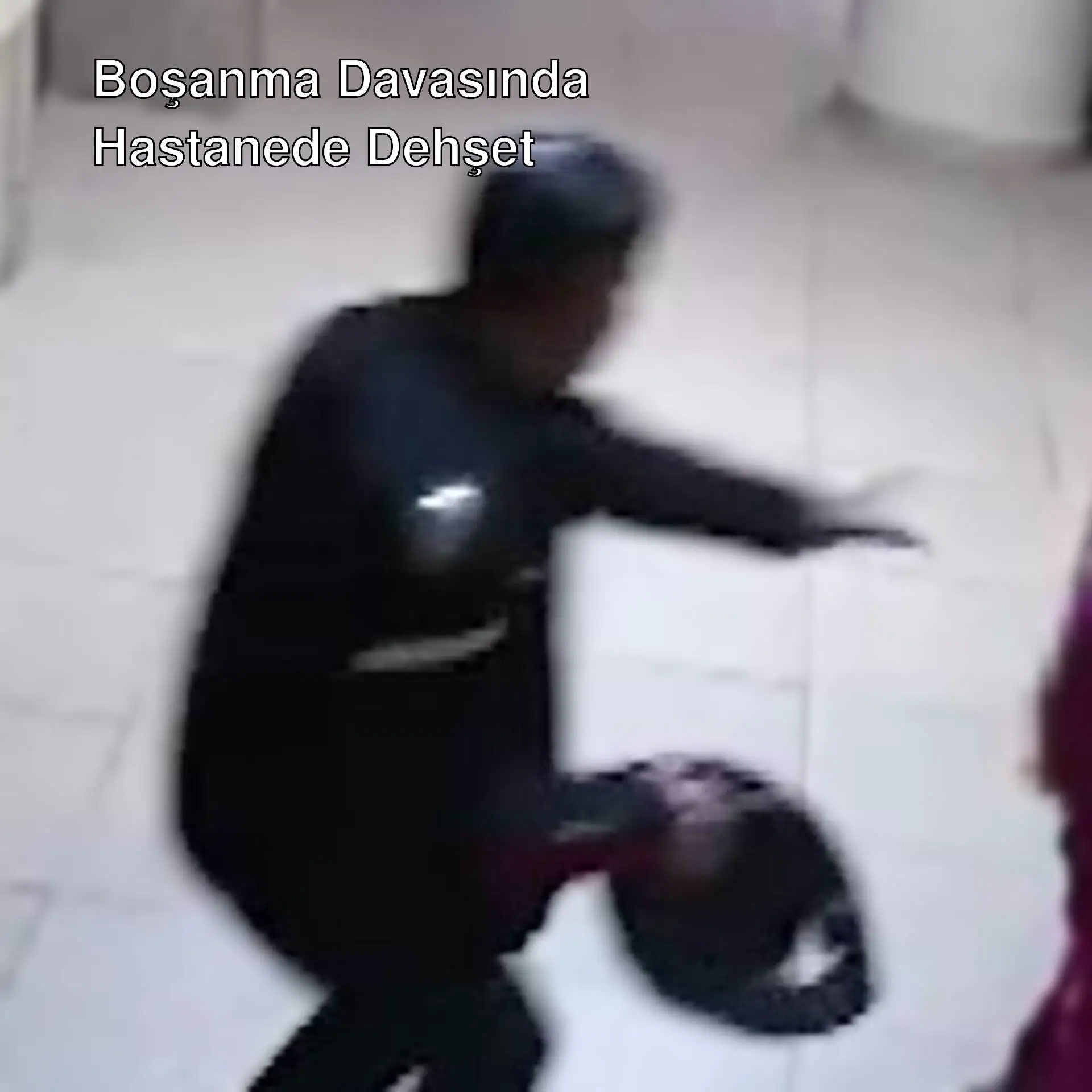 Boşanma aşamasındaki eşini hastanede kovalayıp vurdu.