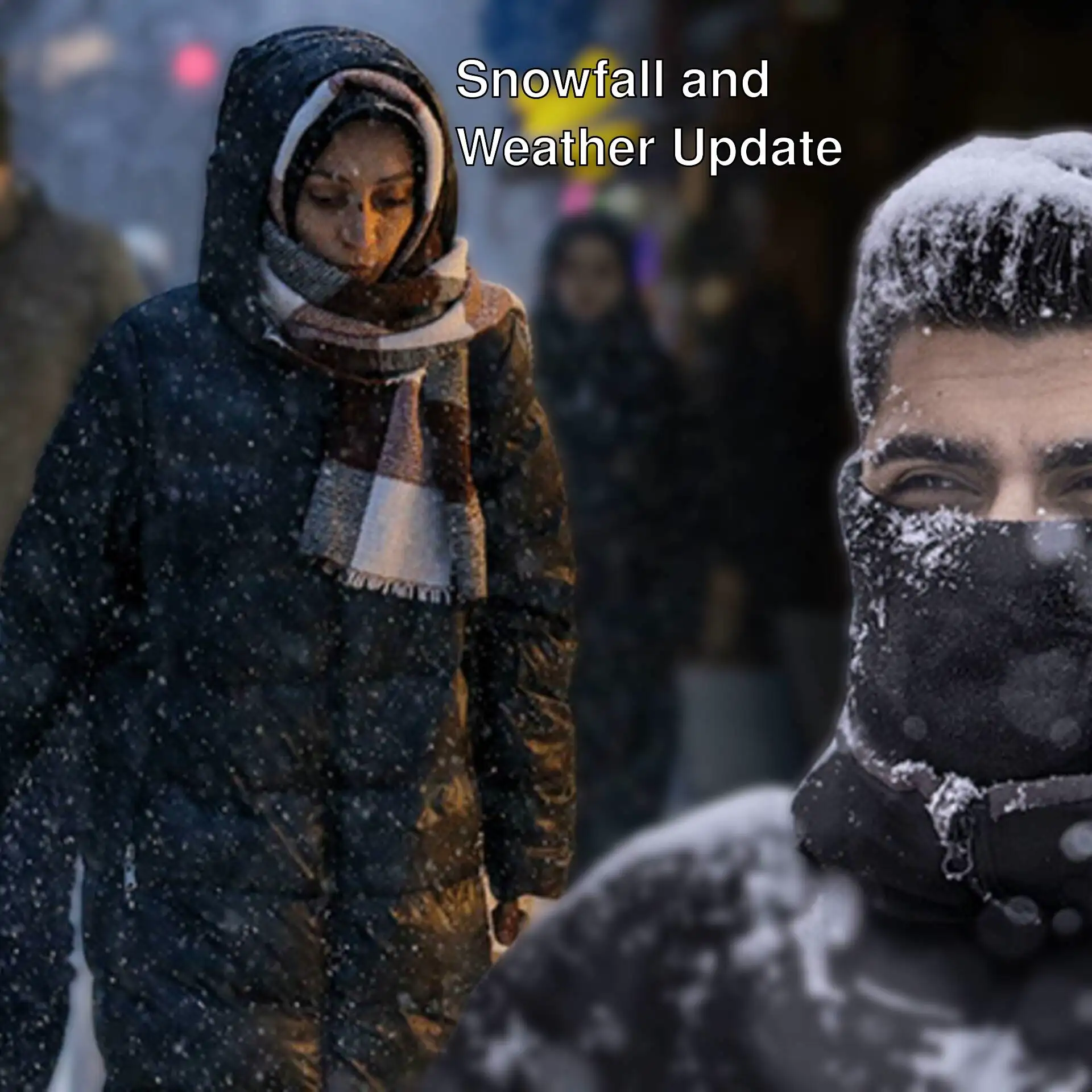 A man wearing a mask standing in the snow.