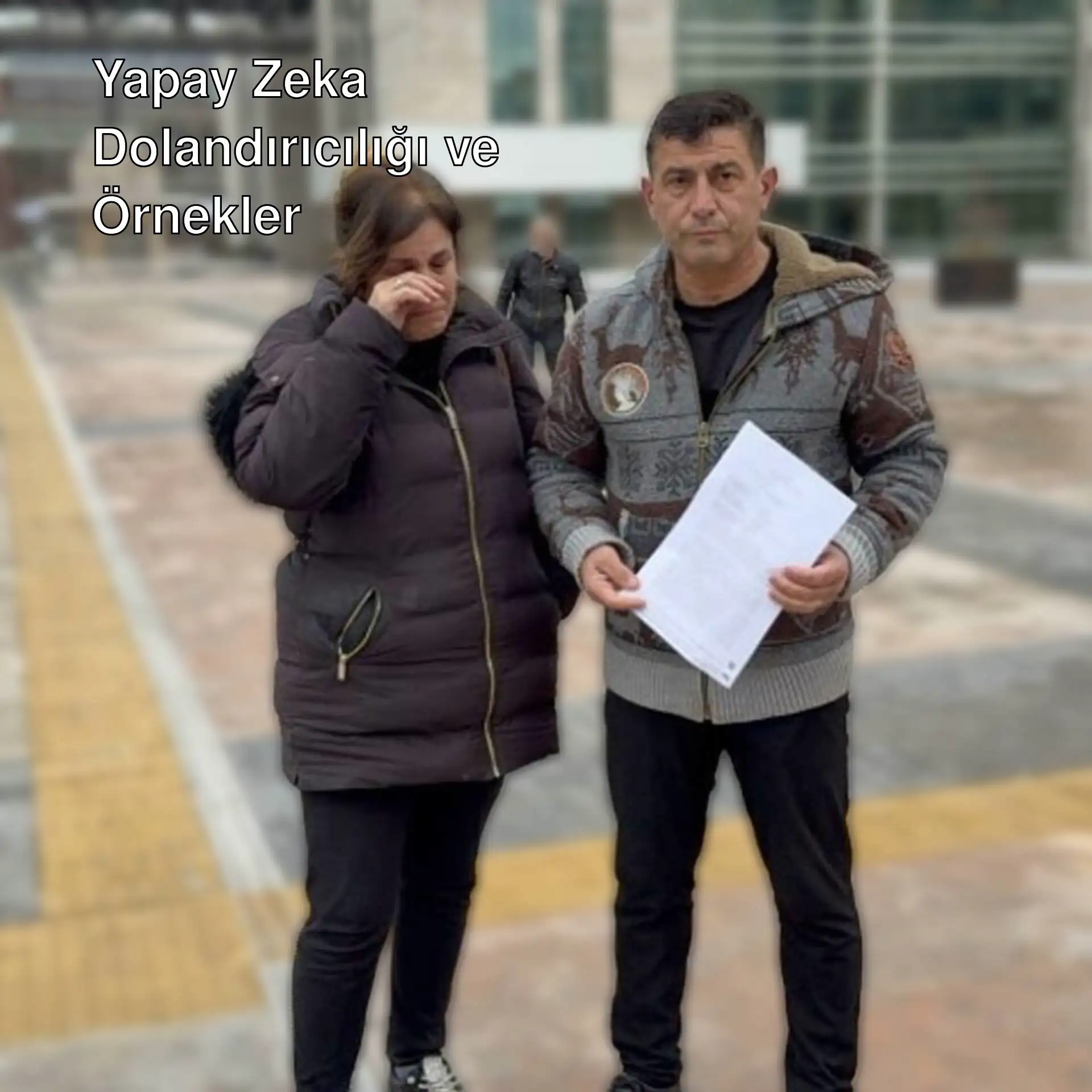 Yapay zeka dolandırıcılığına maruz kalan çift. Yapay zeka dolandırıcılığına maruz kalan çift.
