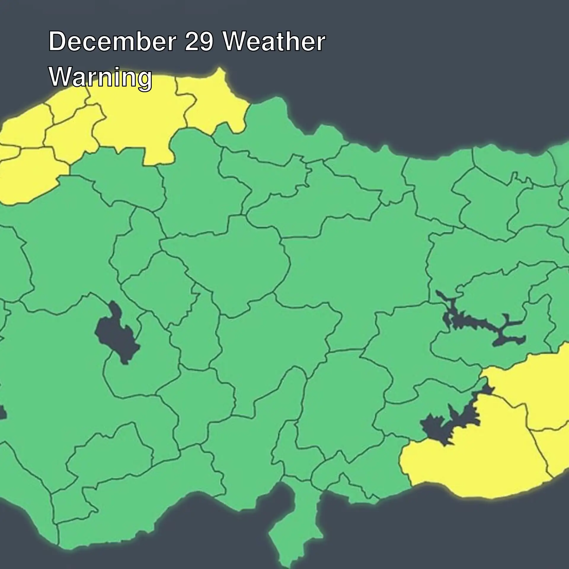 A map showing different colored areas. A map showing different colored areas.